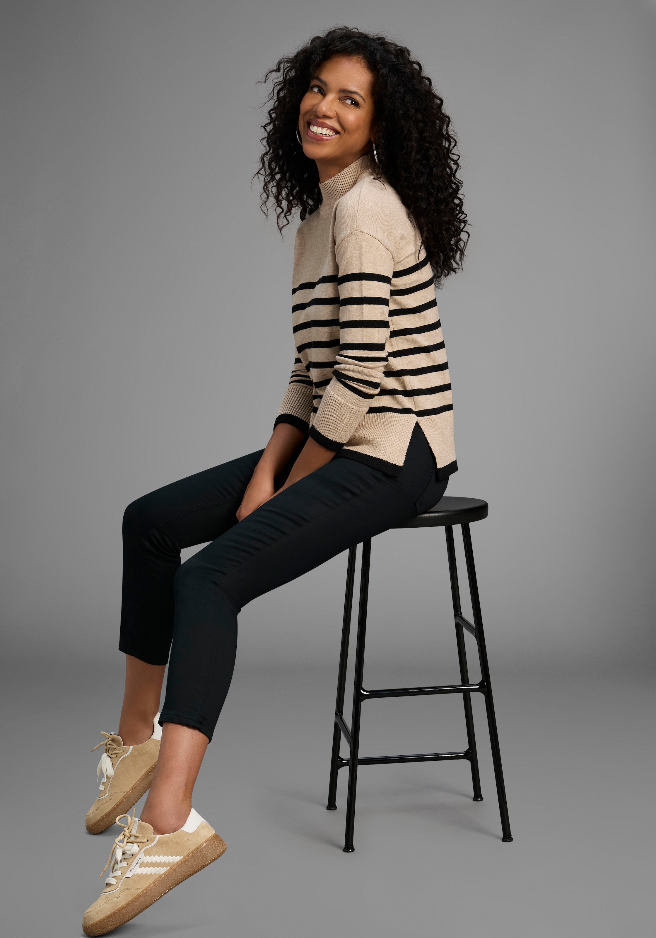 Arizona 7/8-Jeans »Shaping« eng anliegend,  Röhrenjeans,  Used-Waschung,  High-Waist,  7/8-Länge