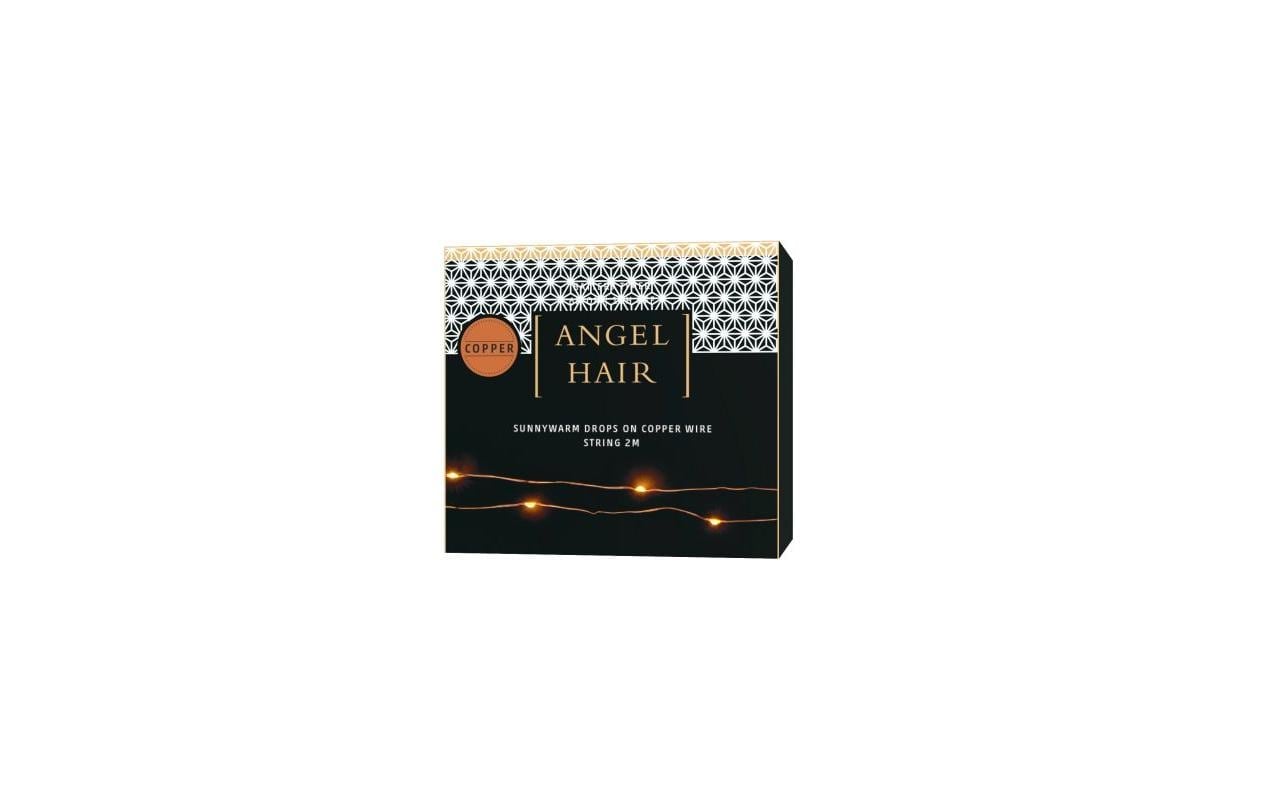 STT Guirlande lumineuse LED »LED Lichterkette Angel Hair Battery, 2 m, Warmweiss«