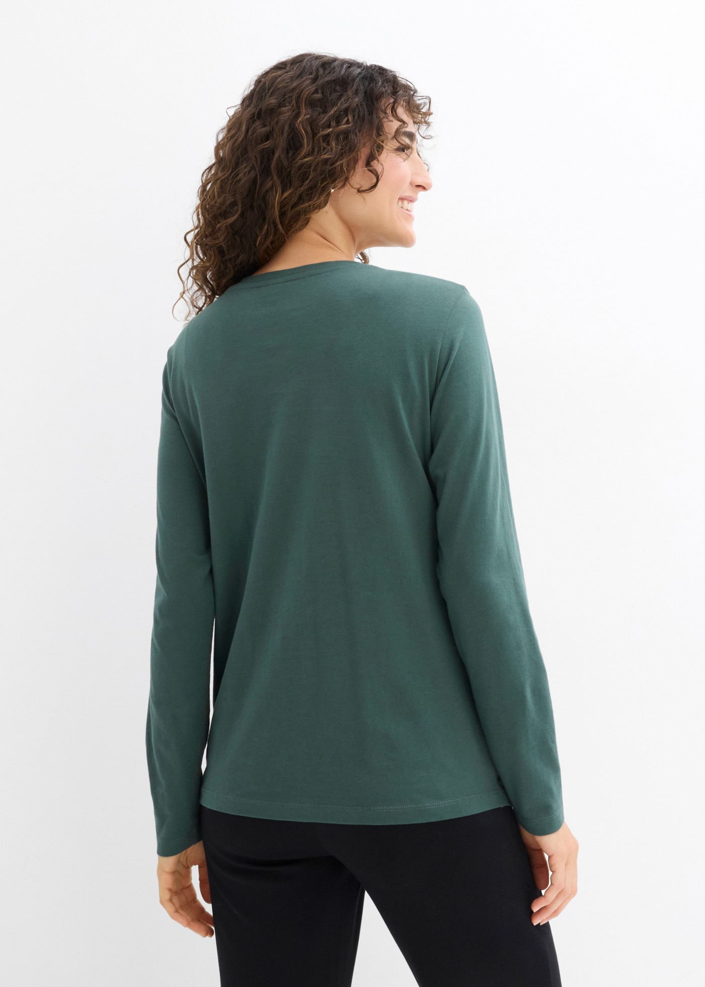 bonprix T-shirt de grossesse Paquet,  en lot de deux, avec fonction d'allaitement discrète, en jersey