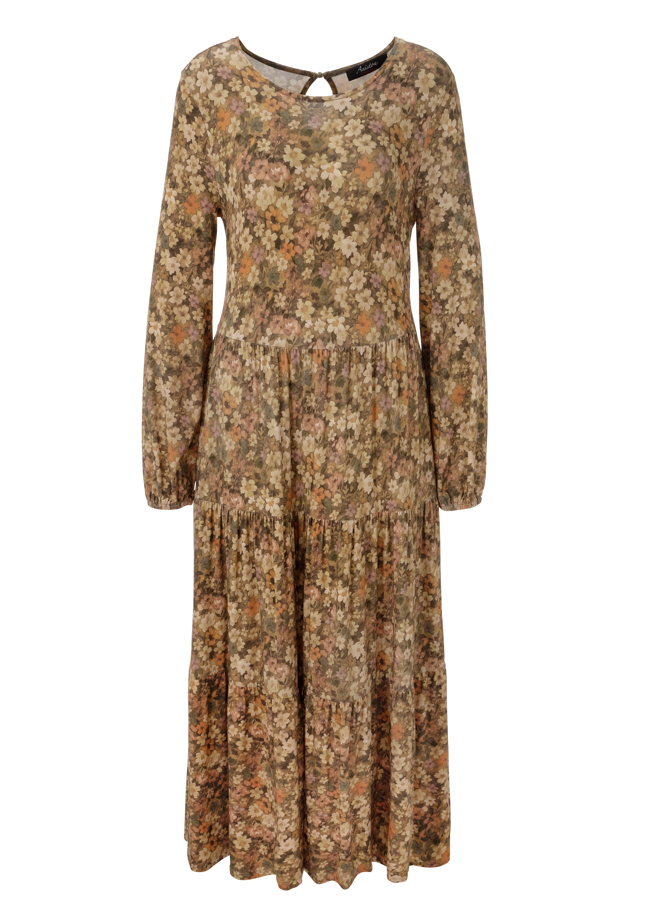Aniston CASUAL Robe midi - imprimé allover de petites fleurs - NOUVELLE COLLECTION