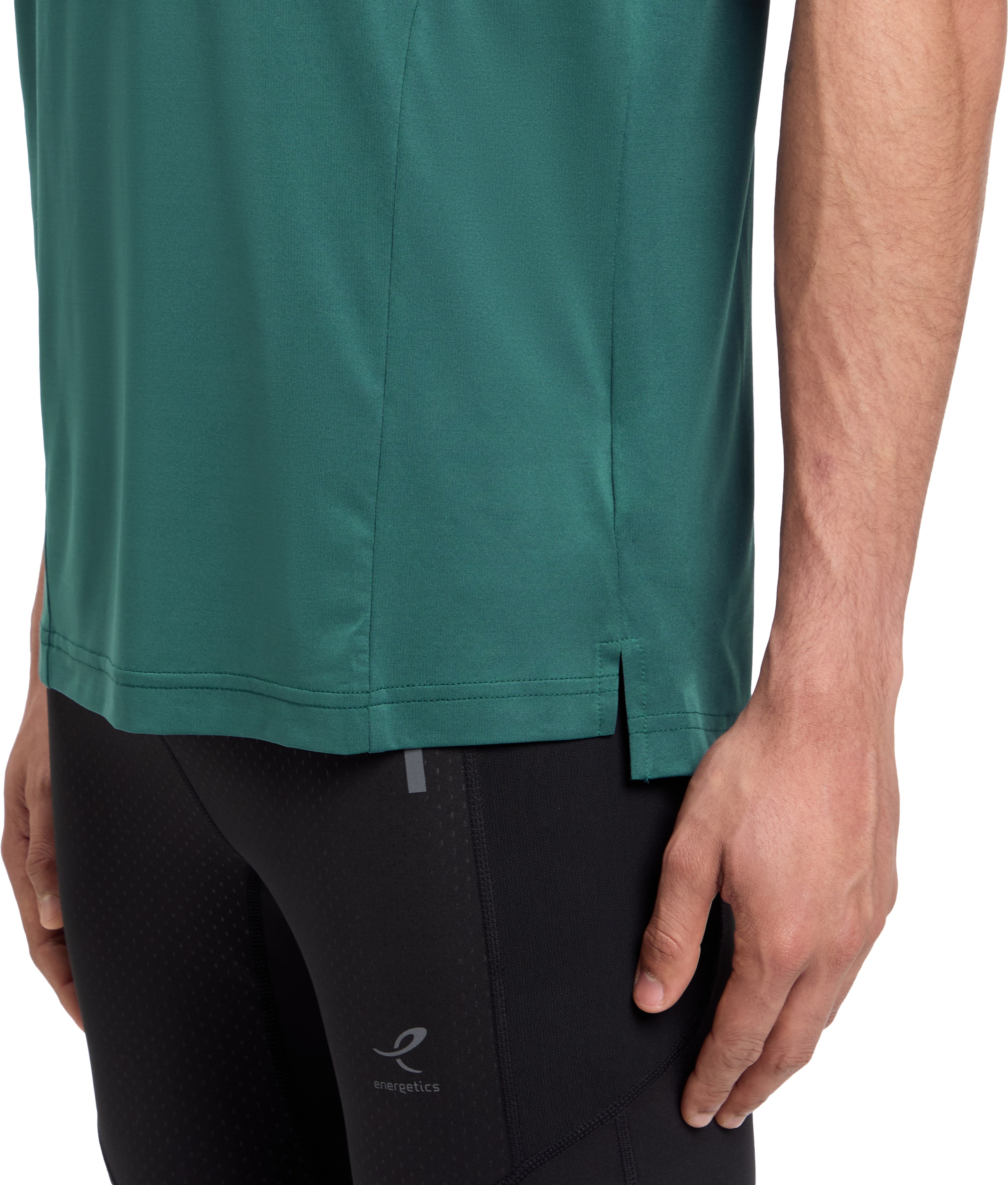 Energetics Laufshirt »HE.-T-SHIRT ELLAZOR II SHORT SLEEVE M« mit kurzen Ärmeln, kragenlos, aus Jersey, hinten länger geschnitten