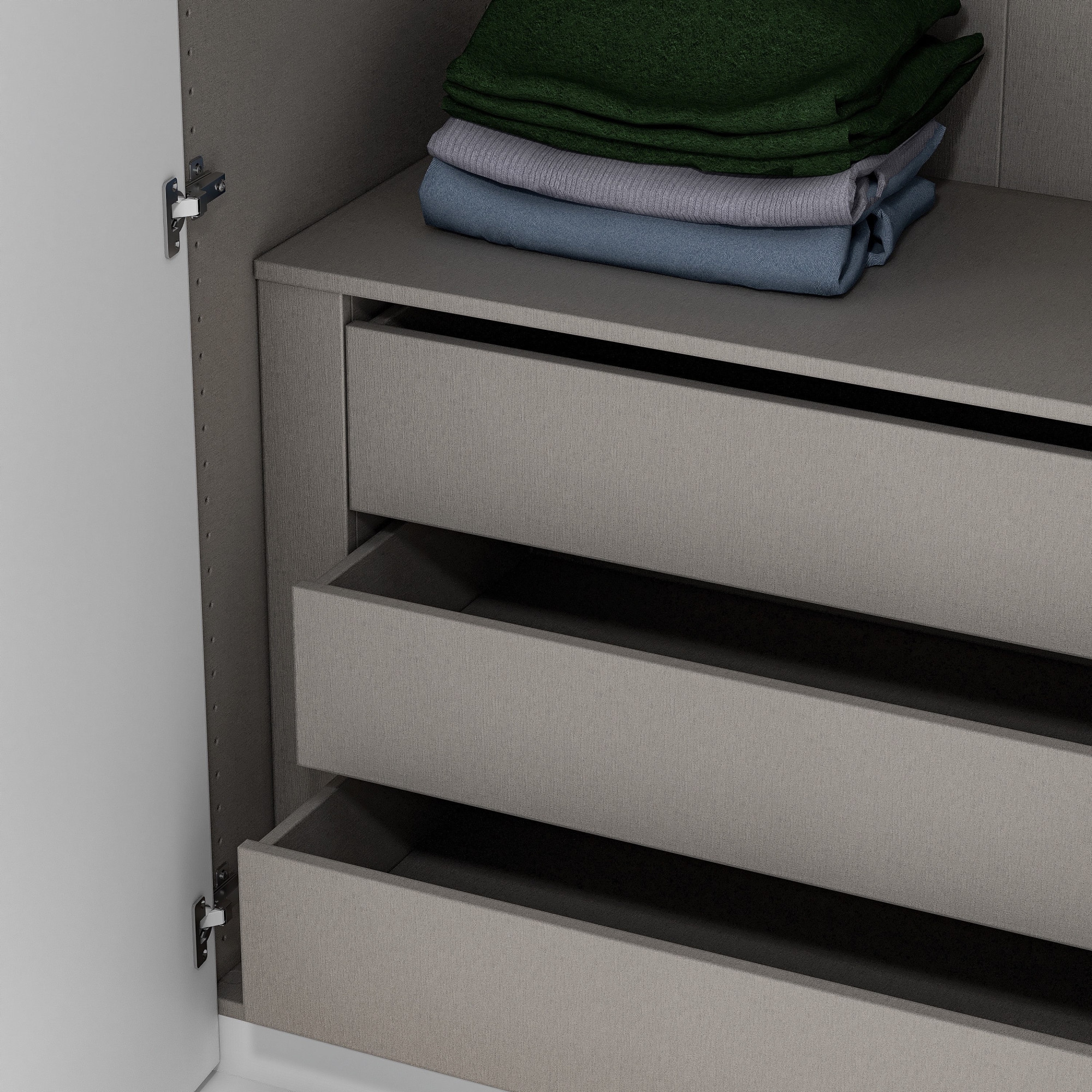 INOSIGN Schubkasteneinsatz »Schubladen- Zubehör für Kleiderschränke Ametista-Rubino« 1 Stk. tlg. inklusiv 3 Schubkästen