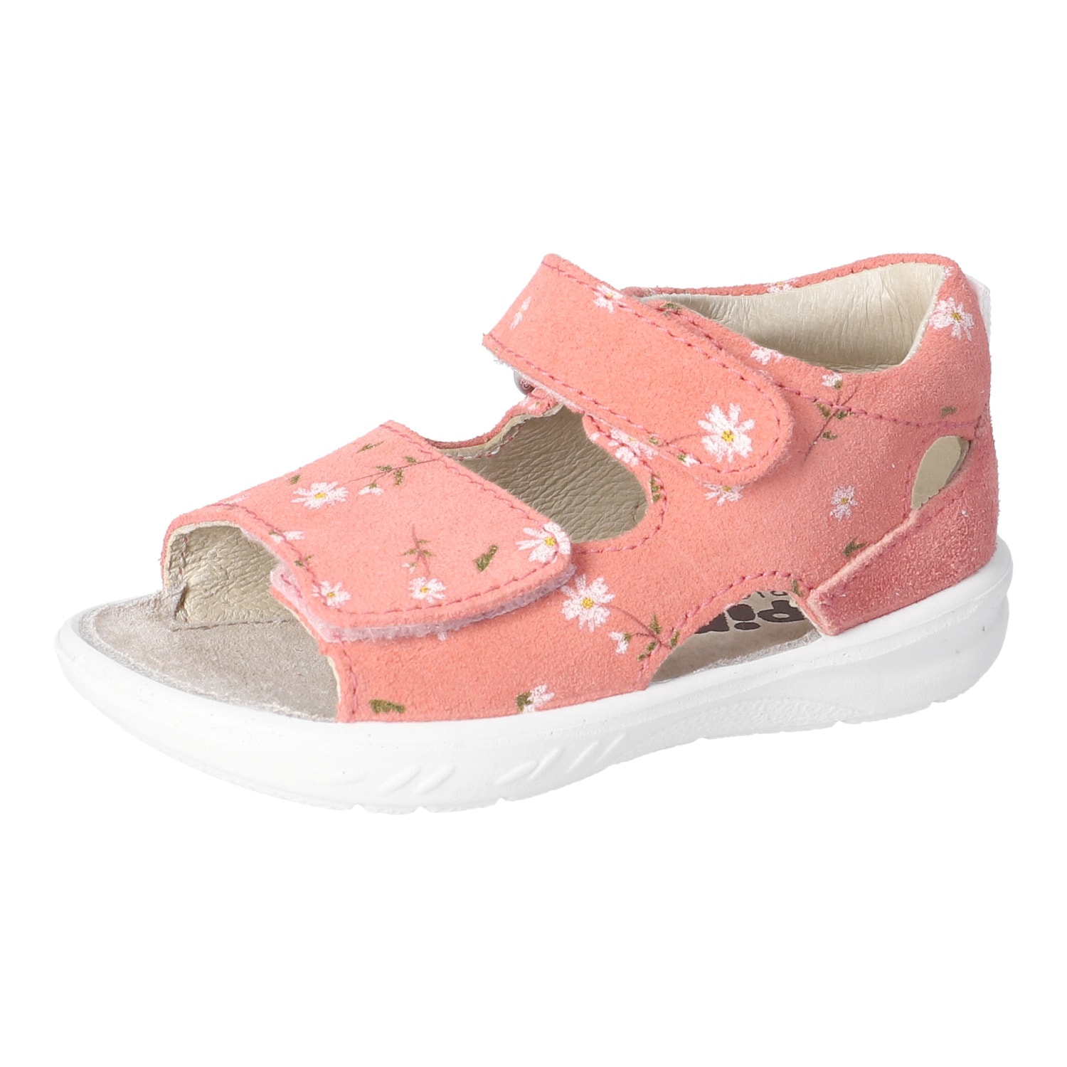 PEPINO by RICOSTA Lauflernschuh »Banu WMS: mittel«  Sandalette mit Klett und Animal Print, Grössenschablone zum Download