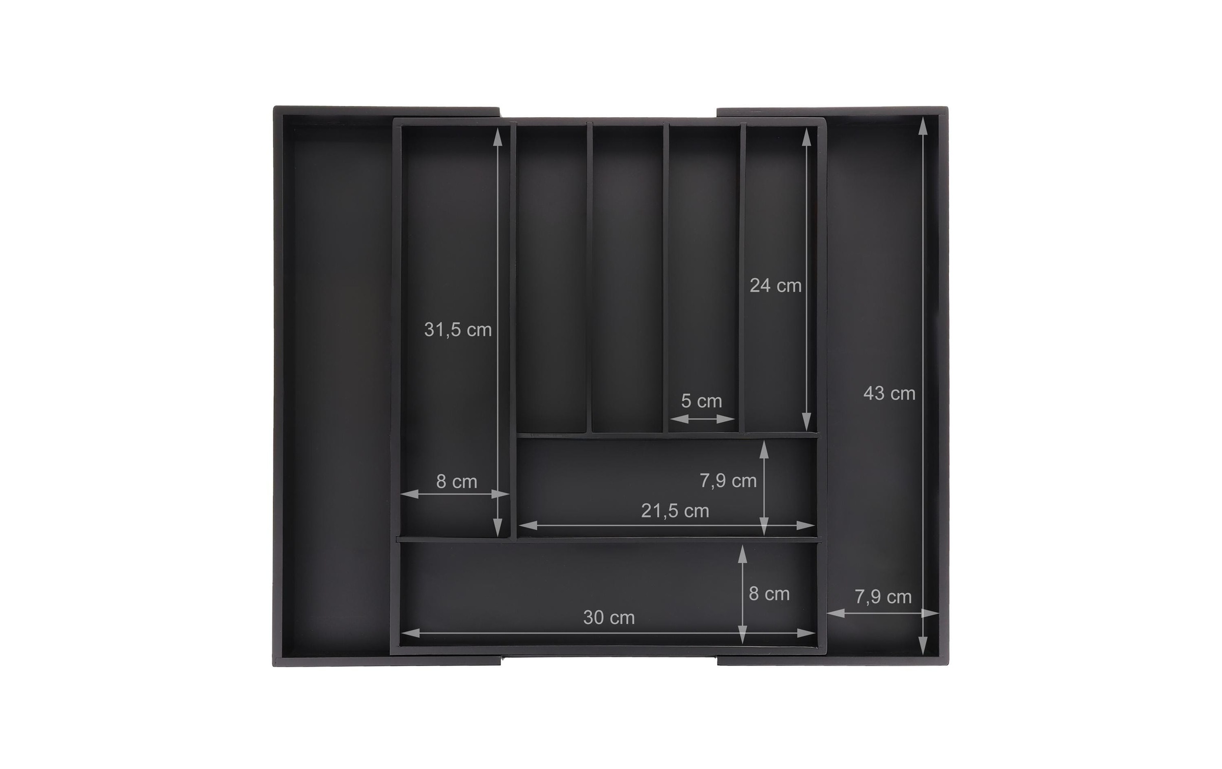 relaxdays Besteckeinsatz »ausziehbar« Ausziehbar