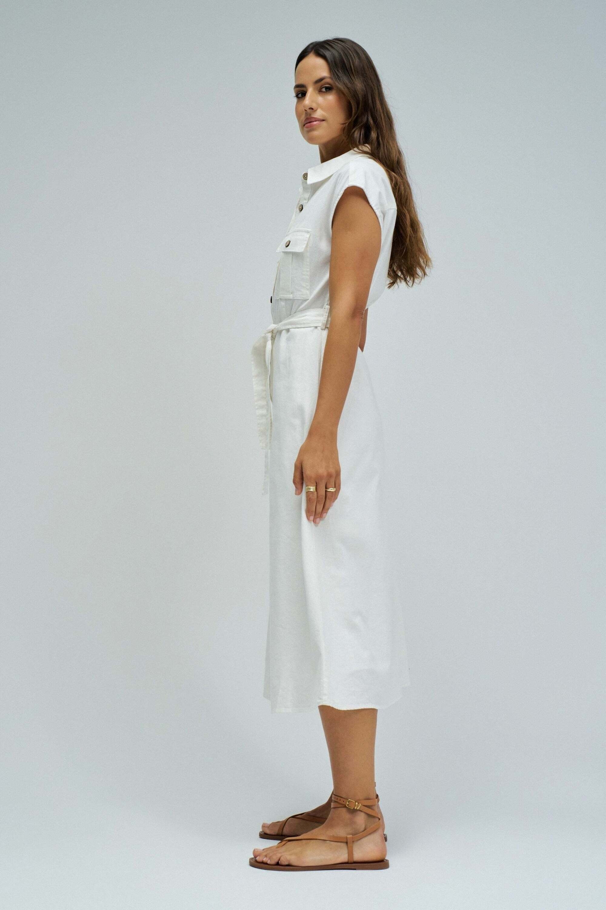 Salsa Midikleid »Salsa Jeans Midikleid Sleeveless Shirt Dress«