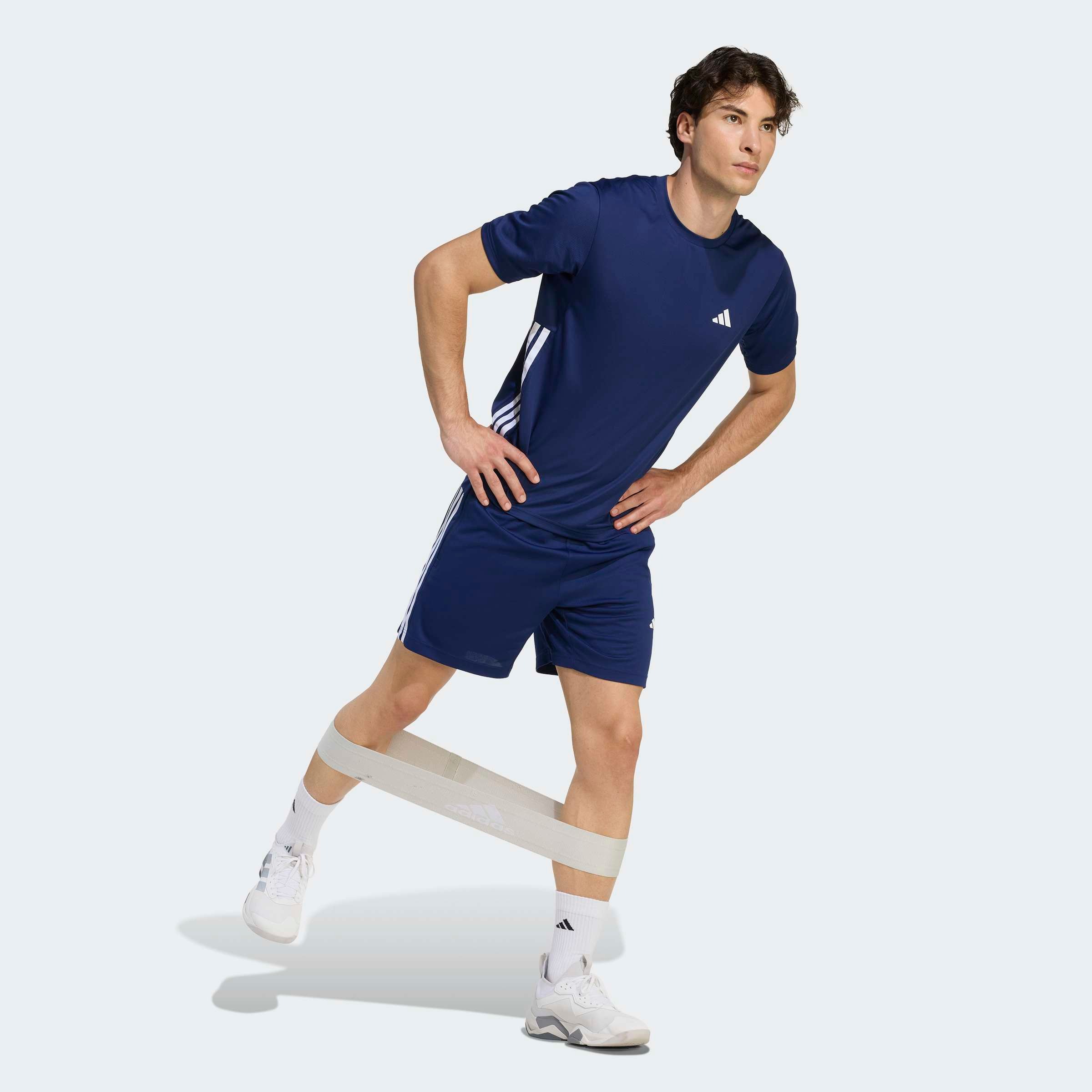 adidas Performance Short »WORKOUT ESSENTIALS BASE 3-STRIPES PIQUÉ 7 IN«