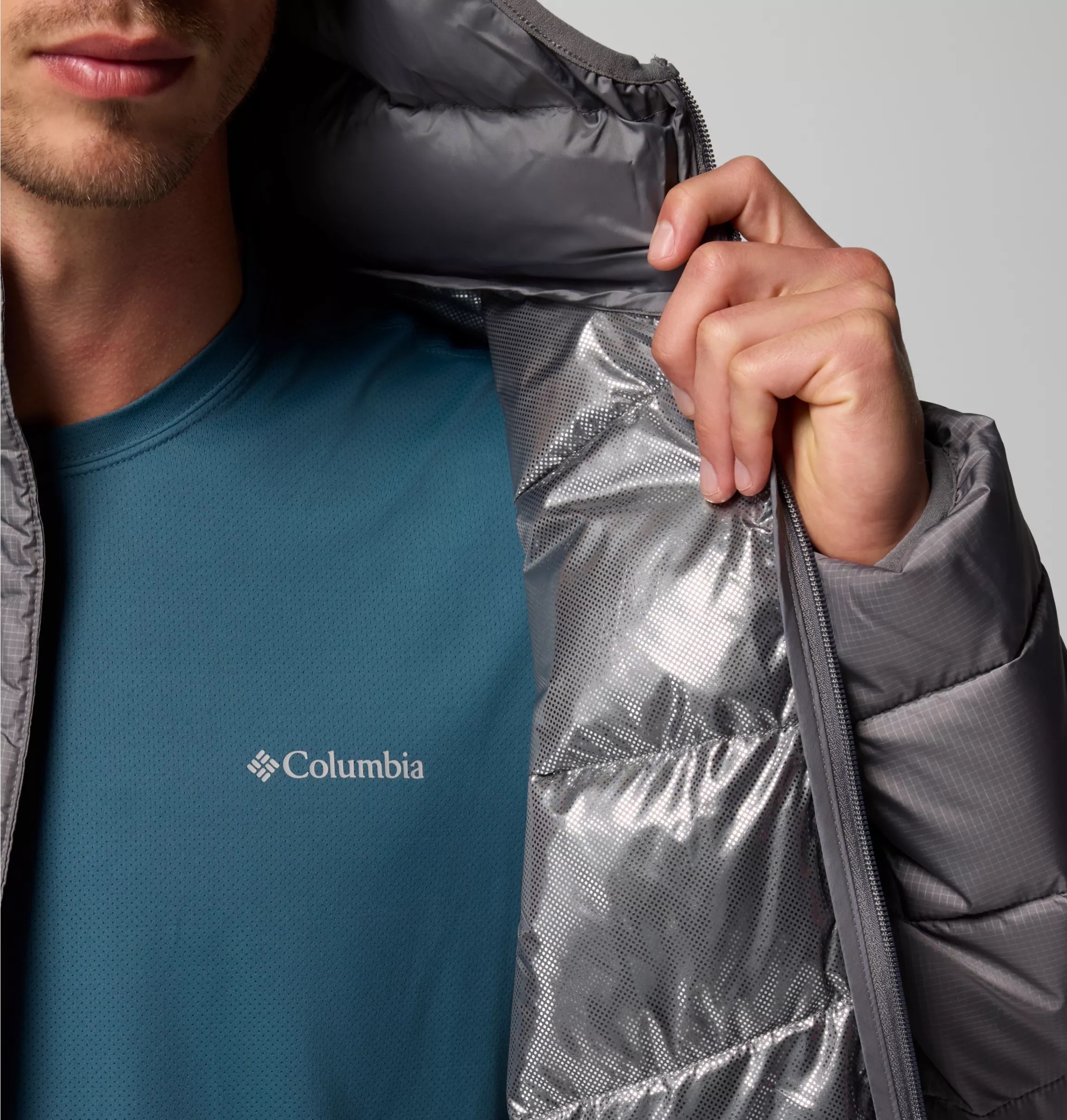 Columbia Veste d'hiver »Fivemile Butte II Hooded Jacket« avec une matière extérieure déperlante et coupe-vent