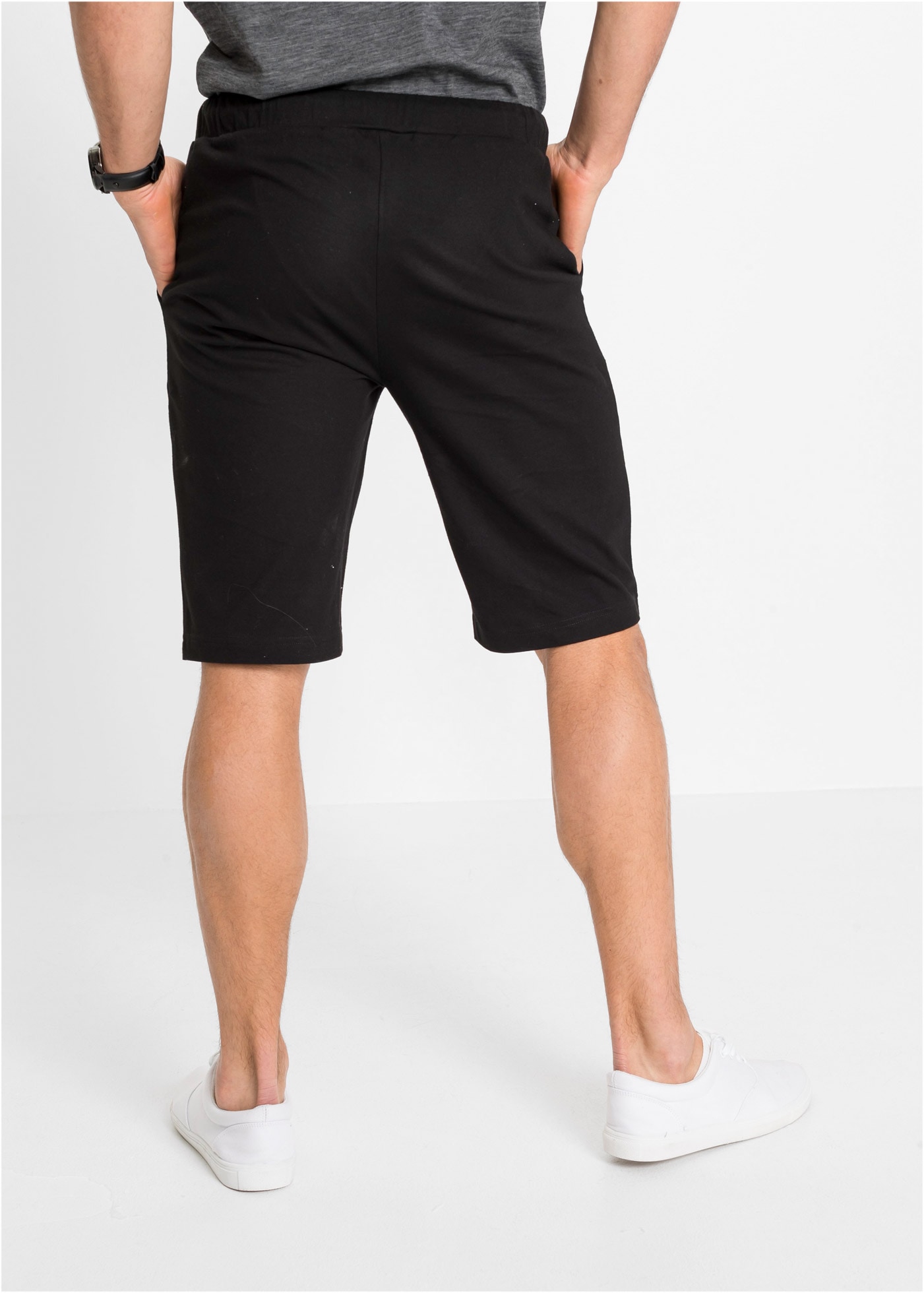 bonprix Bermudas  aus Baumwolle, mit Kordelverschluss, Regular Fit