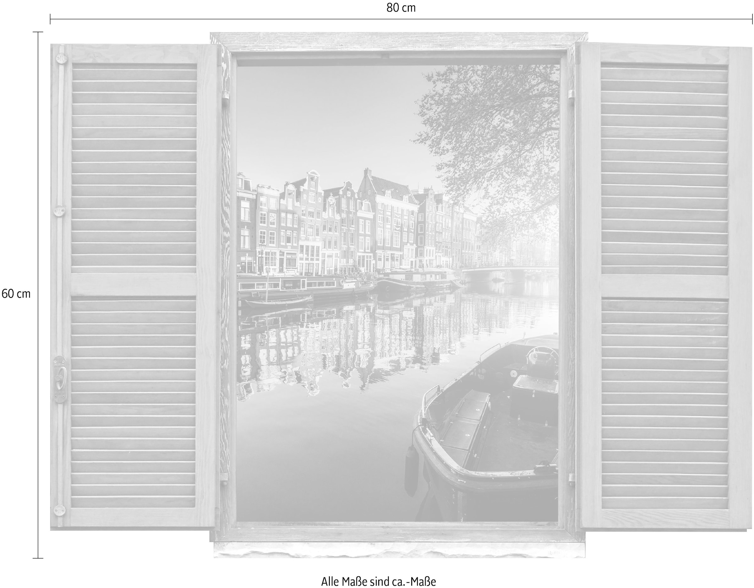 queence Wandtattoo »Holland« Wandsticker, Wandbild, selbstklebend, 3D, Fenster