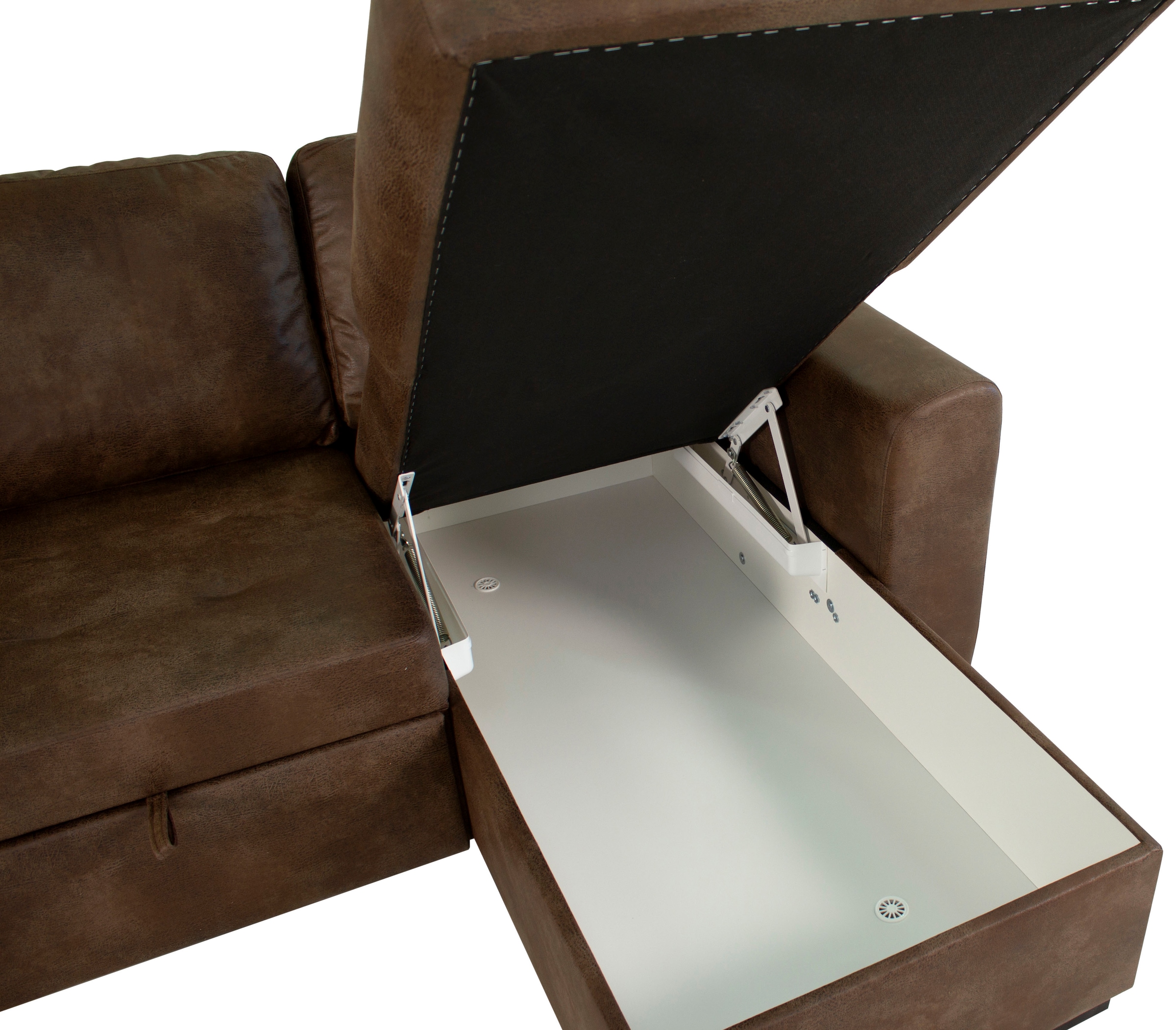 Trends by HG Canapé d'angle »Poll L-Form, B: 245 cm« mit Bettfunktion & Bettkasten