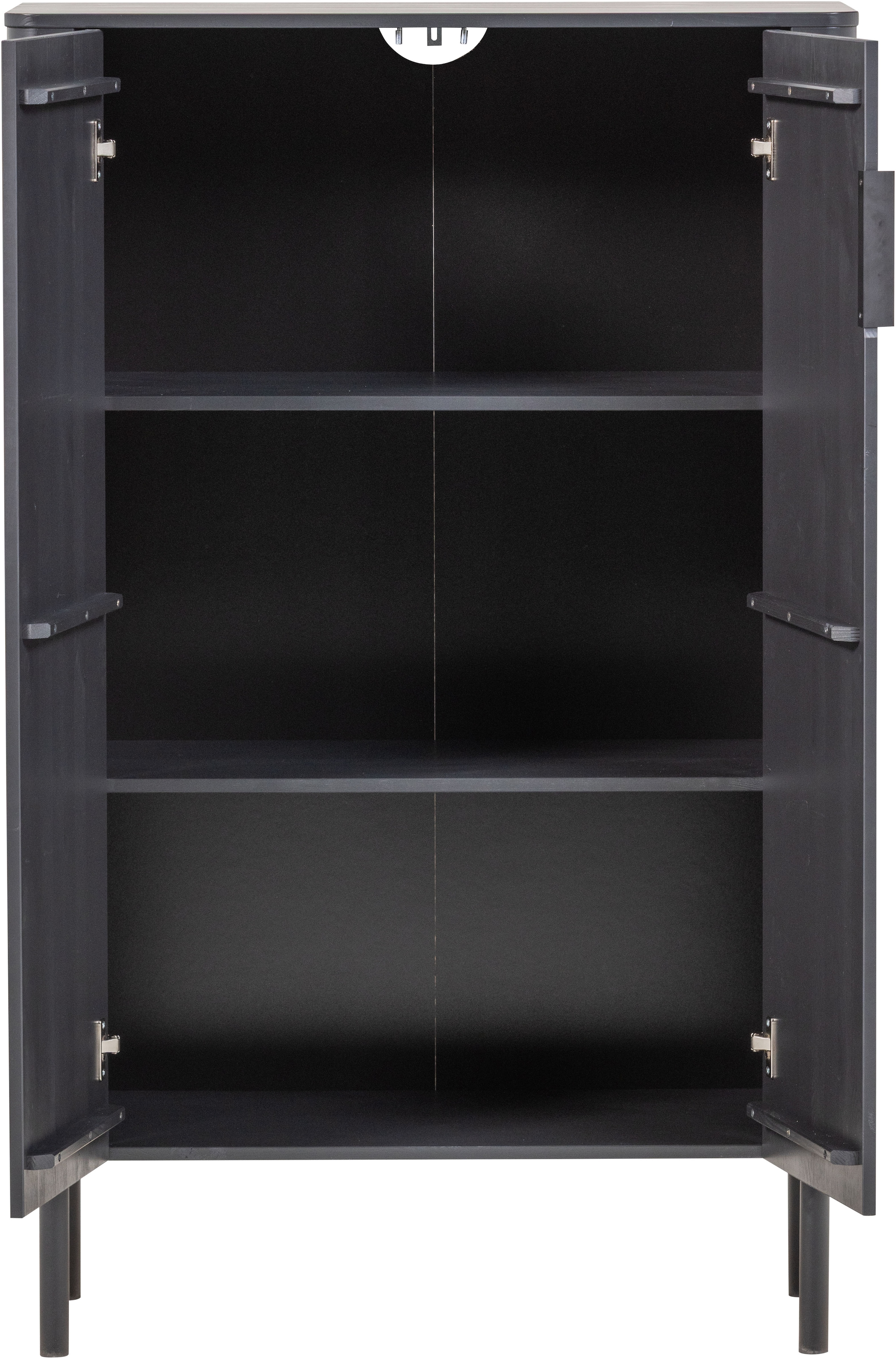 WOOOD Buffet haut »Gunnar FSC®-Mix Massivkiefer mit Dämpfung Funktion, 85 x 39 x 135 cm« Capacité de charge 15 kg par étagère, facile à monter, grain visible