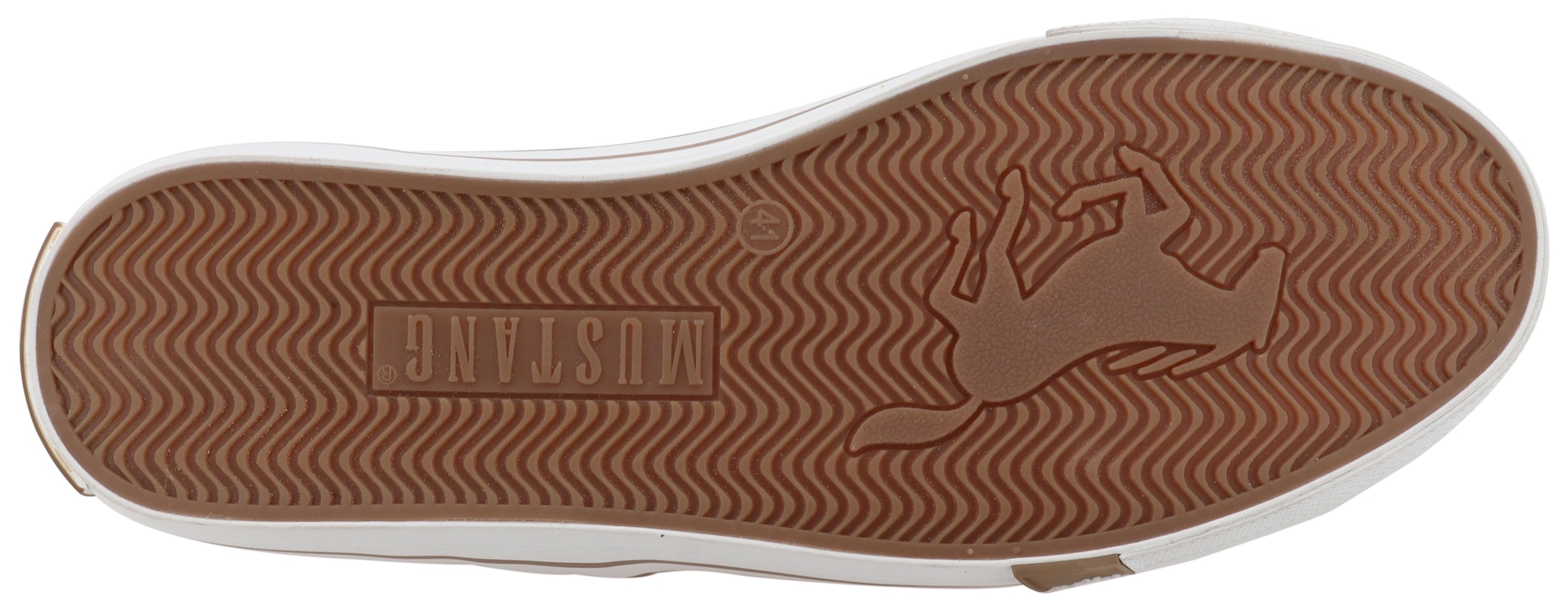 Mustang Shoes Baskets slip-on »Calogero«  Mocassin, chaussure décontractée, chaussure basse avec coutures contrastées