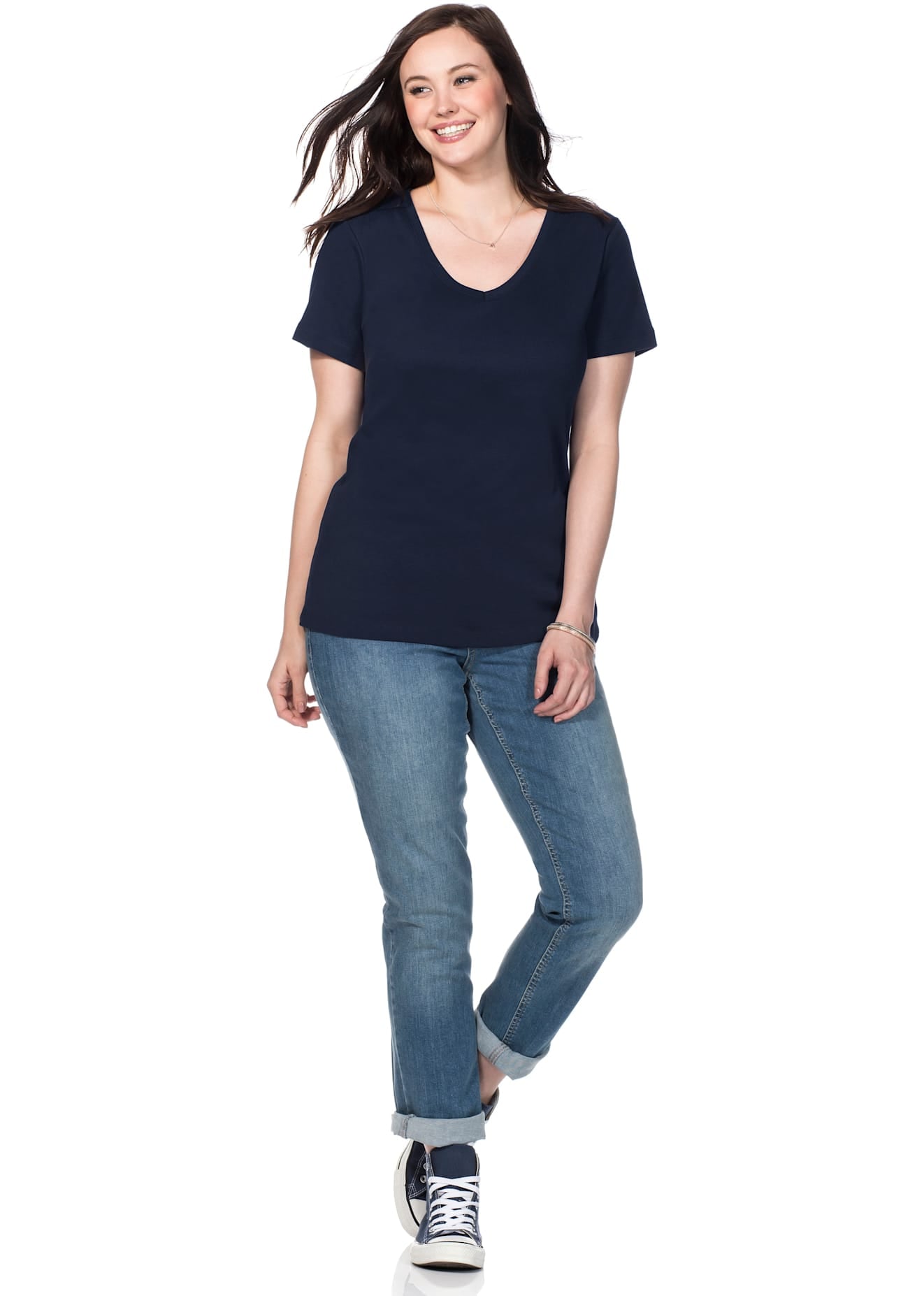 Sheego T-shirt »T-Shirt« 1 cuis