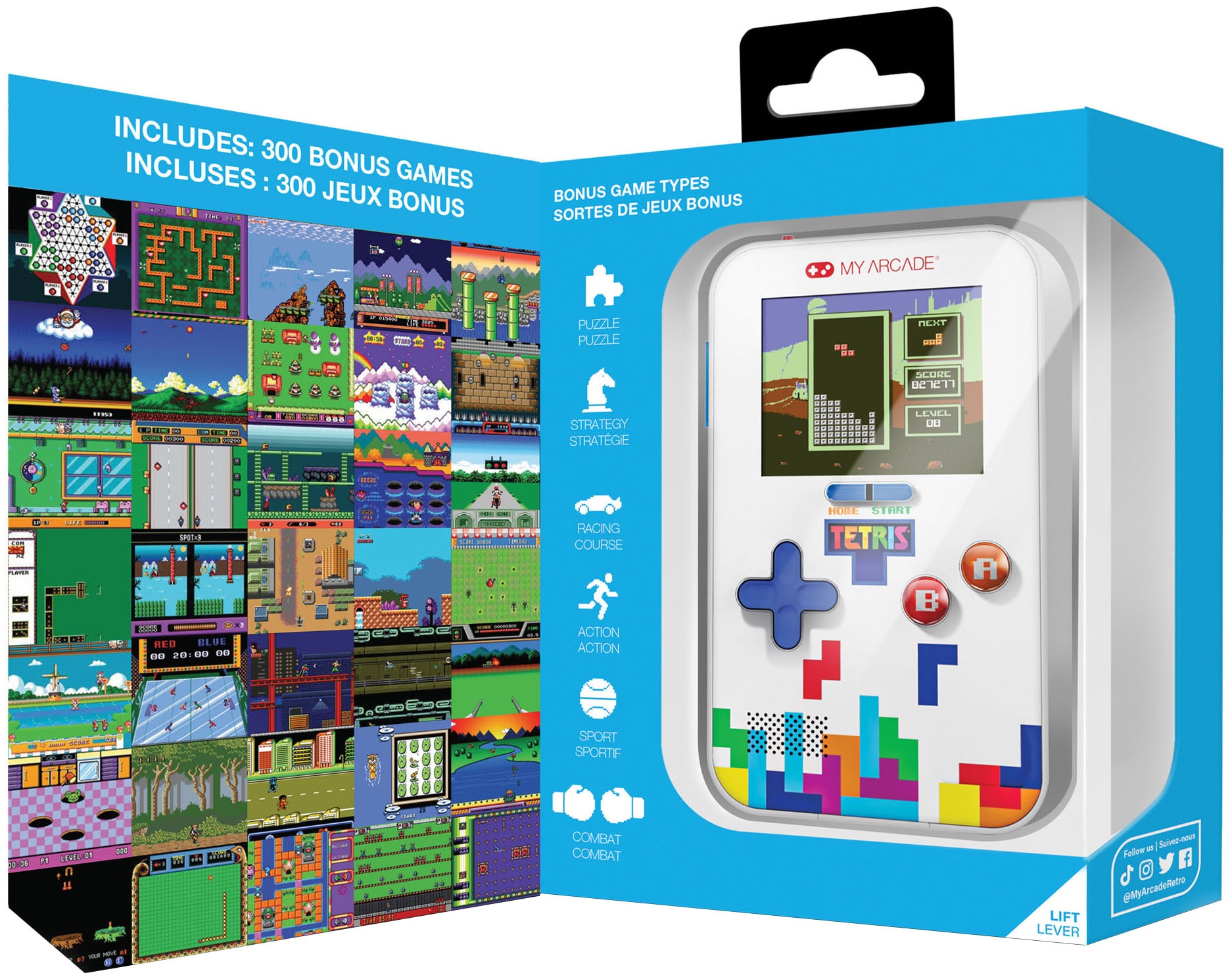 MYARCADE Console rétro »Go Gamer Tetris«