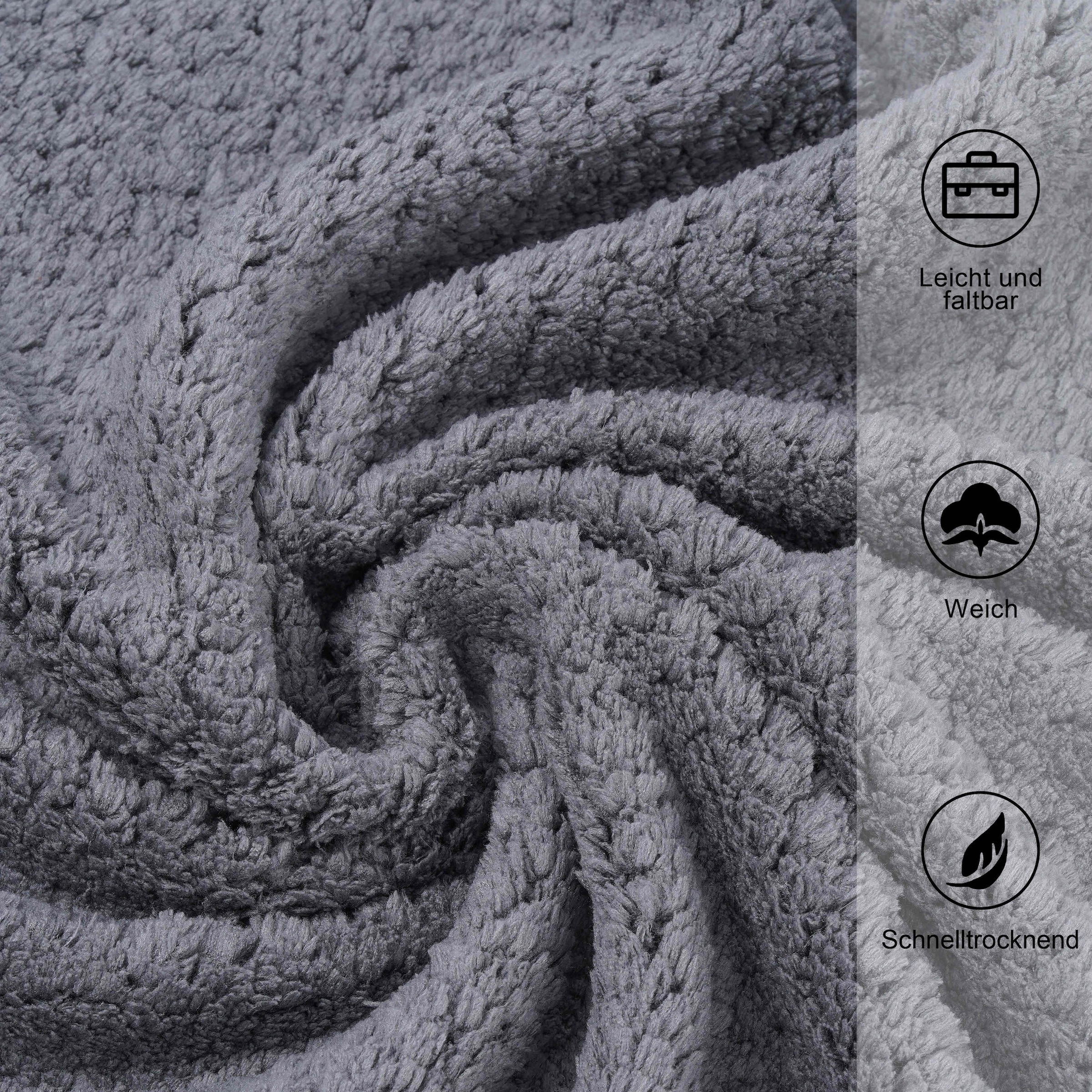 GOODproduct Handtücher »Parris, diverse Grössen, ideal als Sporthandtuch, Reisehandtuch« sehr leicht, kompakt, schnelltrocknend, Mikrofaser, mit Waffelmuster