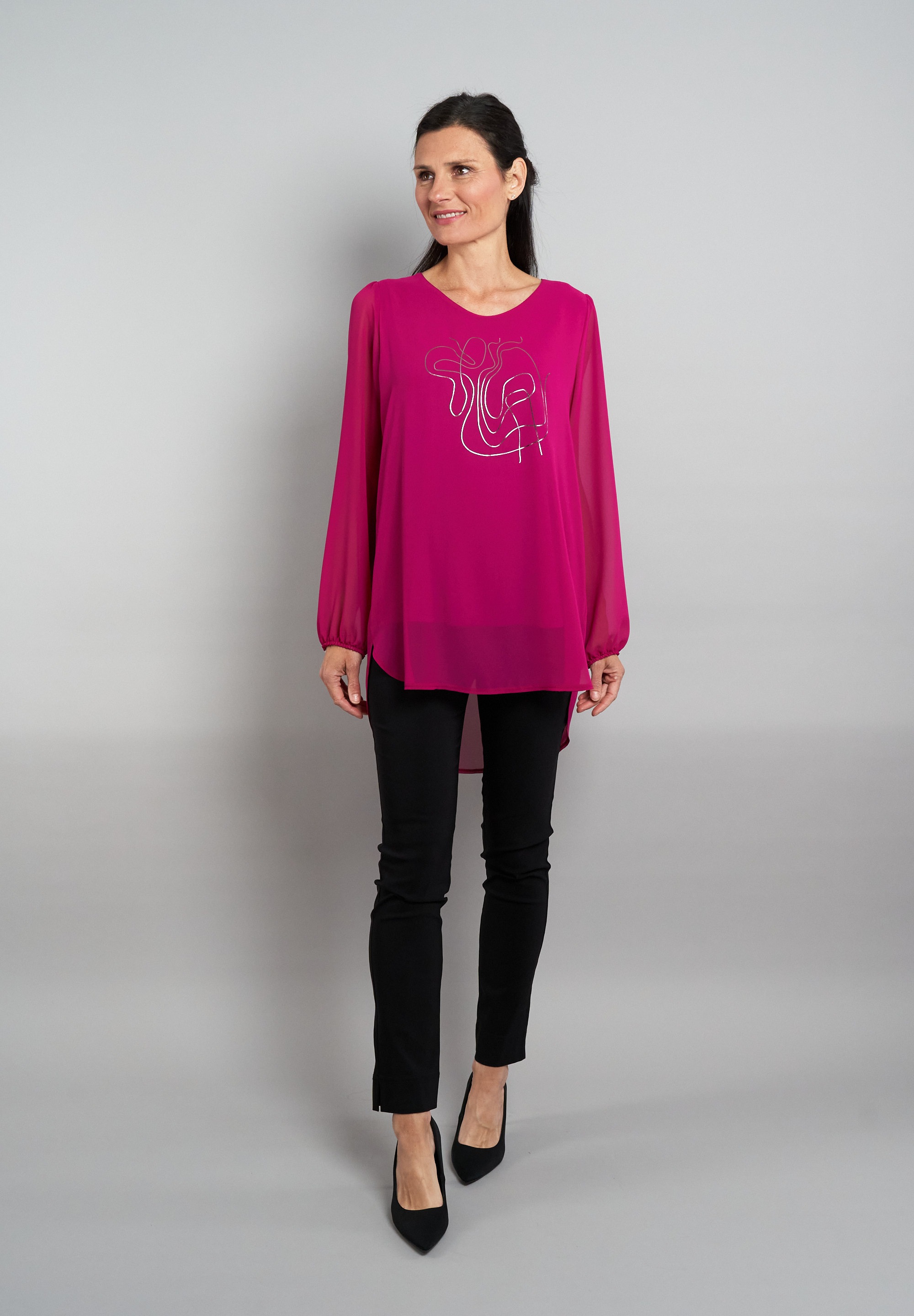 Seidel Moden Langarmbluse in eleganter 2 in 1 Optik - MADE IN GERMANY