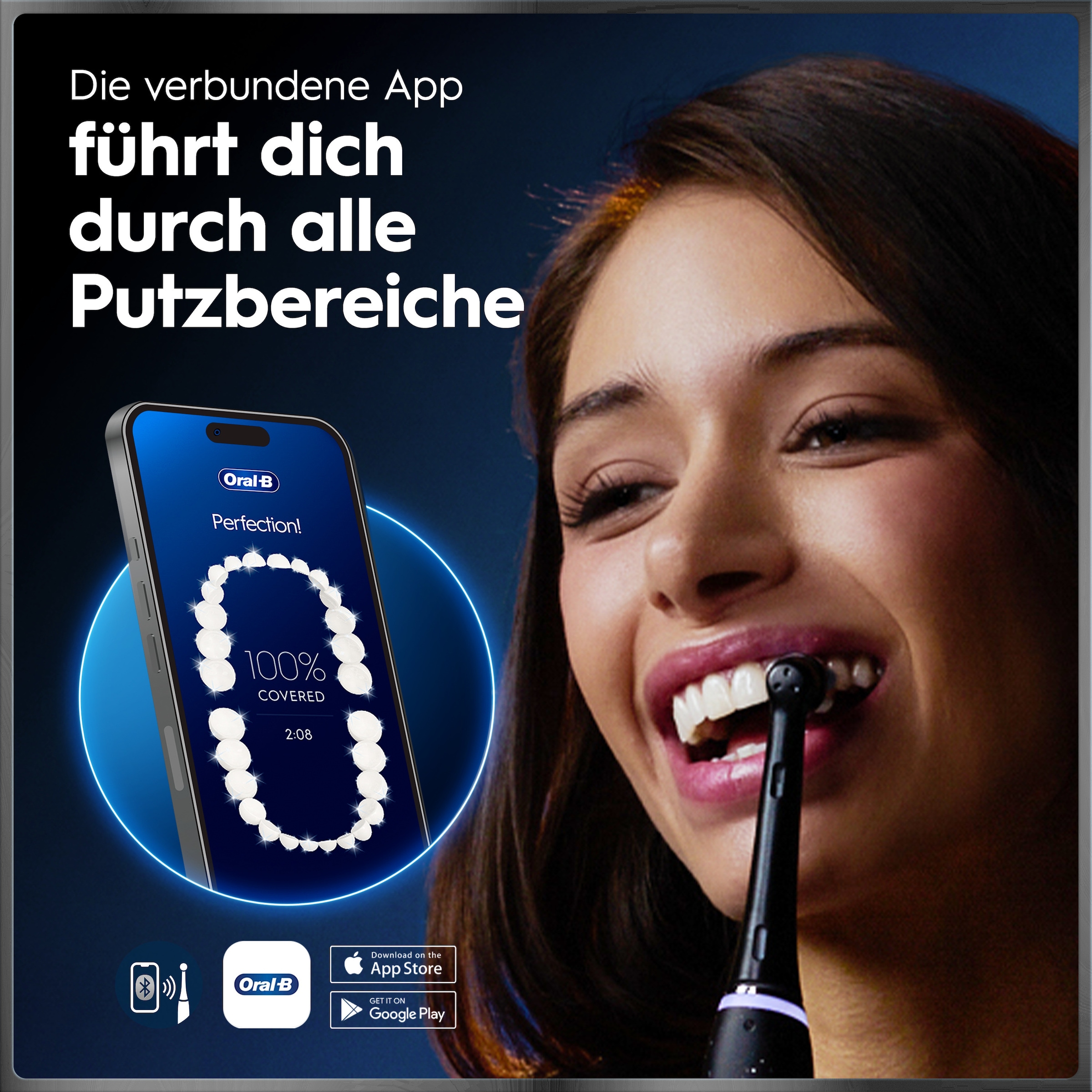 Oral-B Elektrische Zahnbürste »Oral-B iO Series 10« 1 Stk. Aufsteckbürsten iO Sense Zahnputz-Coach | Schnellladestation | Langanhaltender Akku