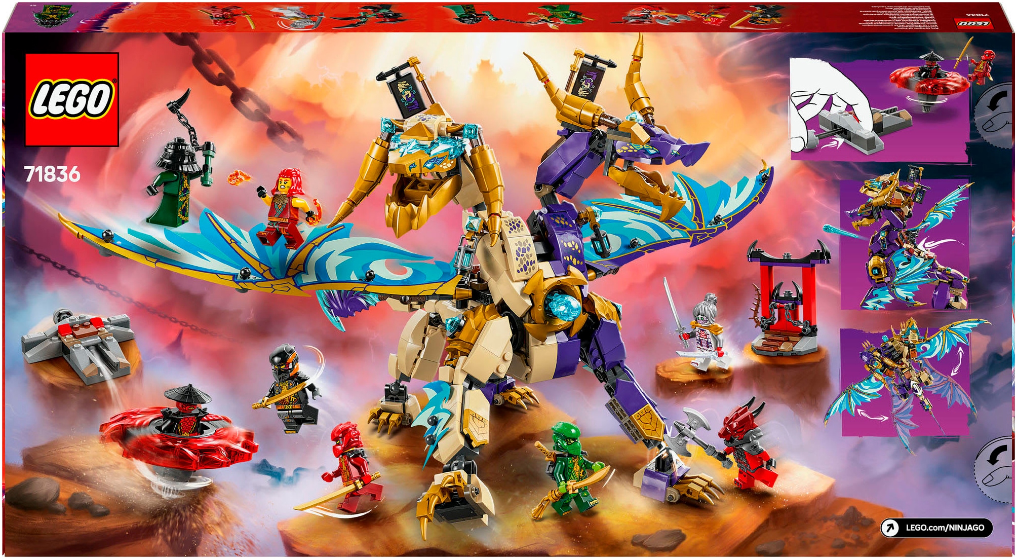 LEGO® Pions de construction »Lichtbogendrache (71836), LEGO® Ninjago« Made in Europe