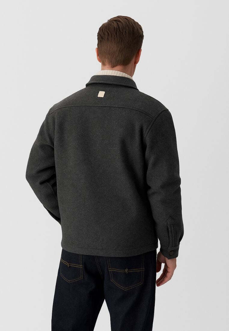 colours & sons Langarmhemd »colours & sons Overshirt Worker Jacket-Soft Touch«