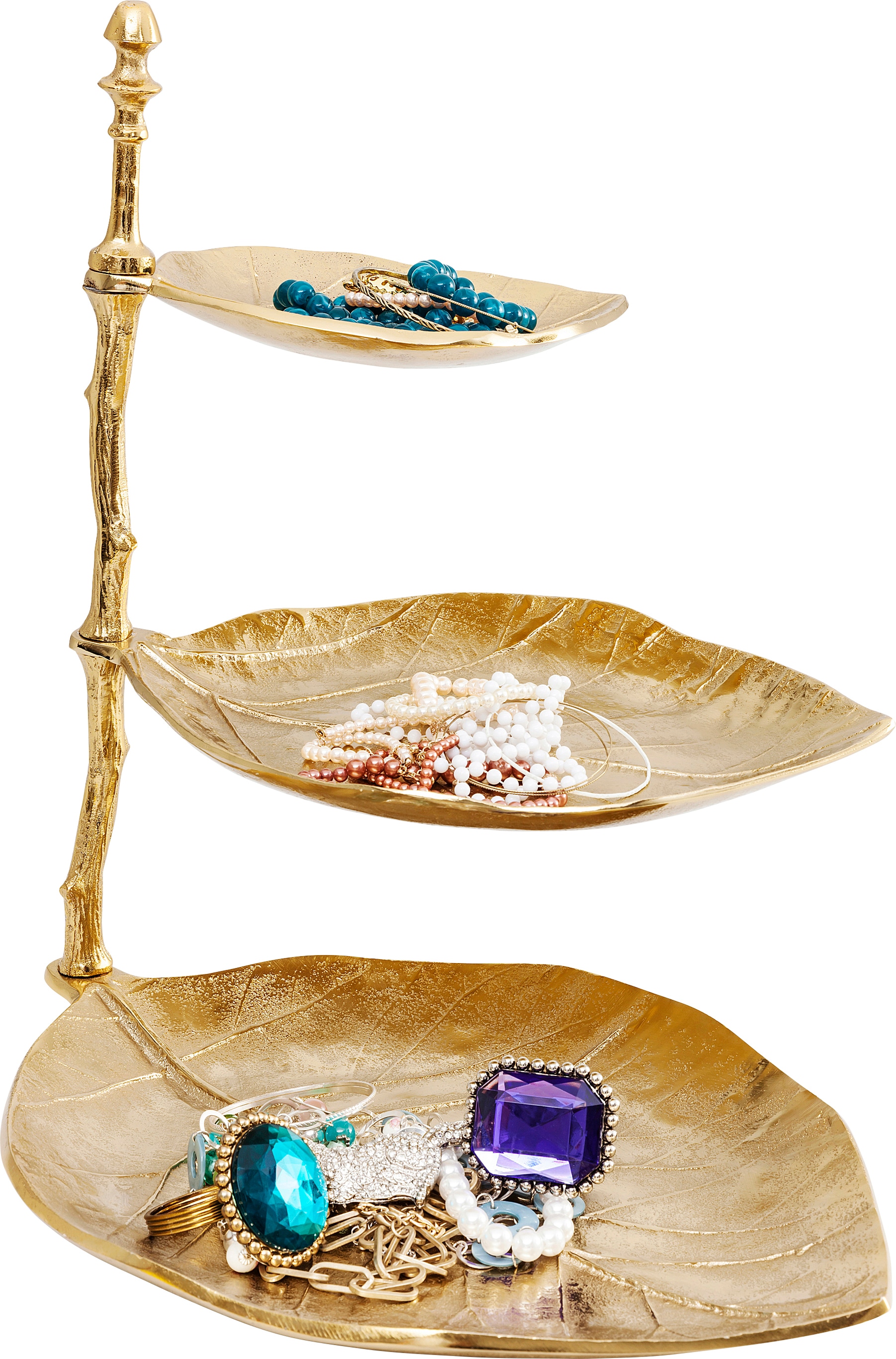 Kare Design Étagère »Deko Etagere Leaf Gold«