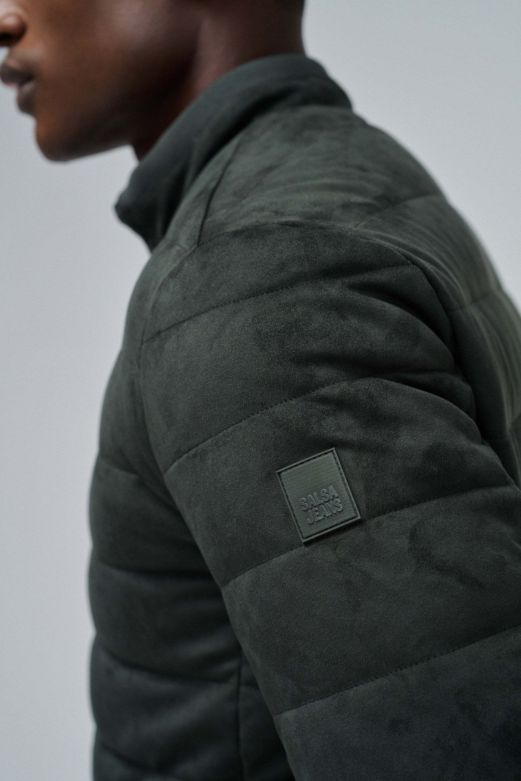 Salsa Steppjacke »Salsa Jeans Steppjacke Suede Puffer Bomber Jacket«