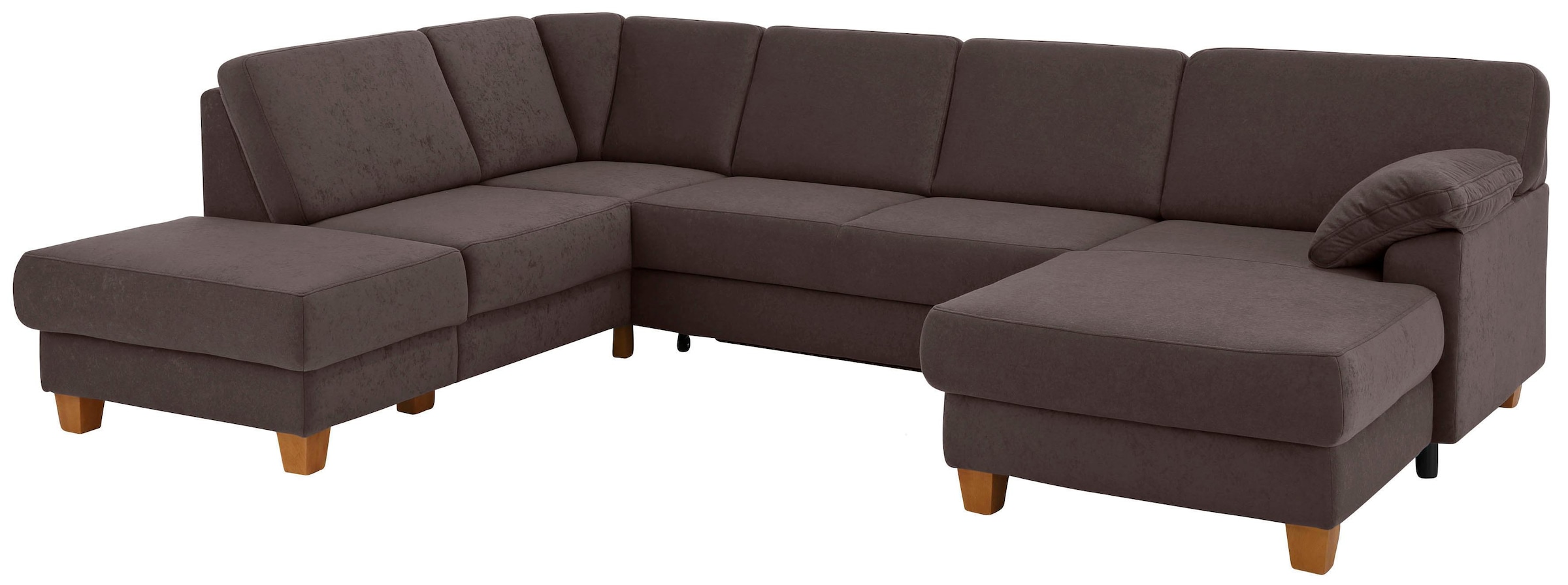 Home affaire Wohnlandschaft »Belfort U-Form« mit Federkern, wahlweise mit Bettfunktion und Stauraum