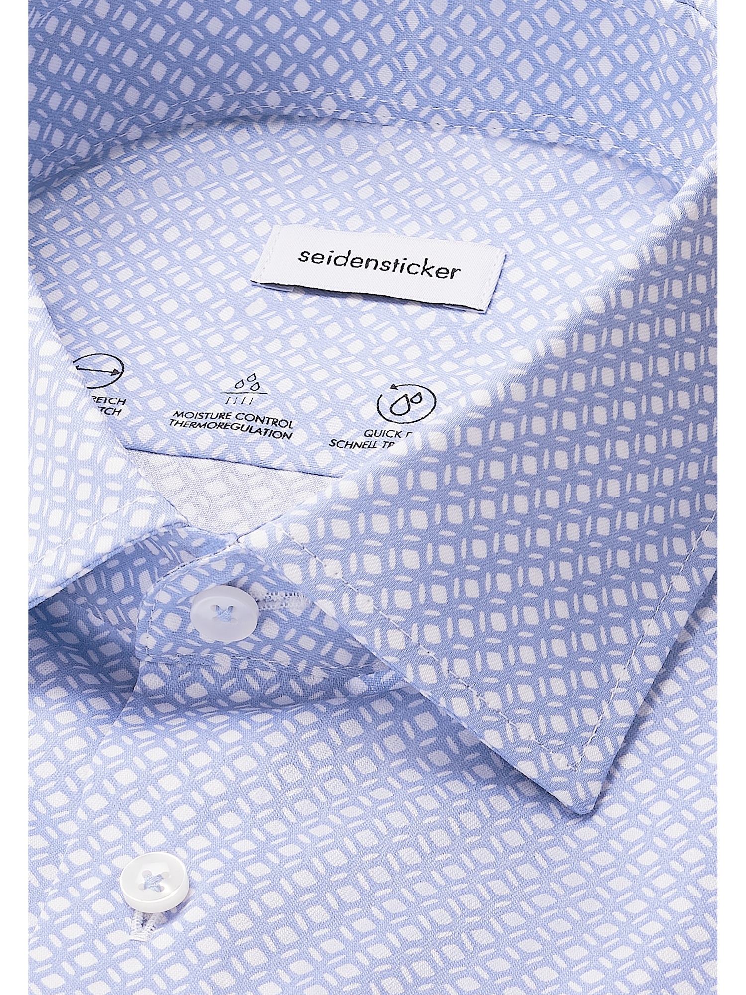 seidensticker Businesshemd »Schwarze Rose« Slim 1/1 Kentkragen Druck