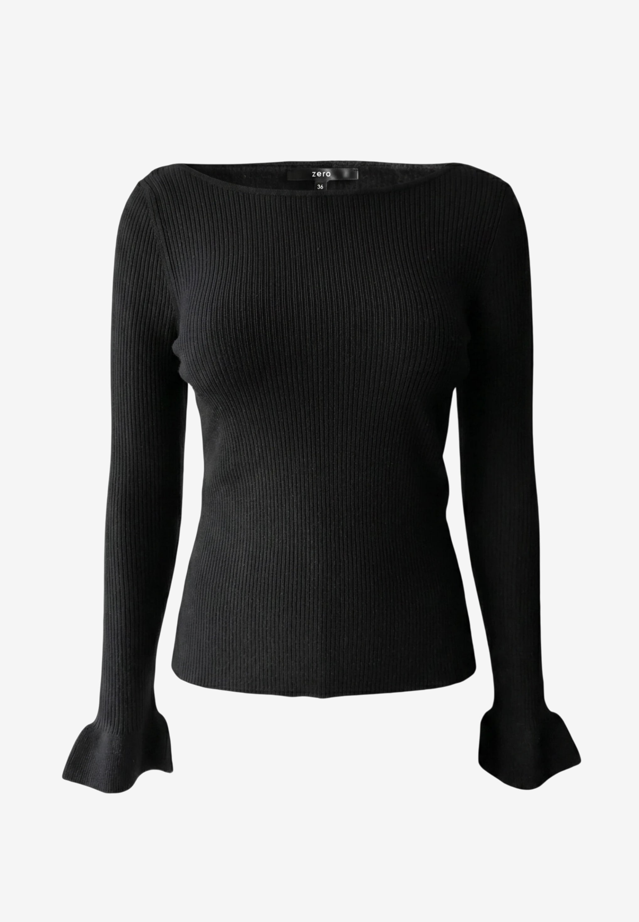 Zero Pull en tricot avec encolure bateau et manches tulipes