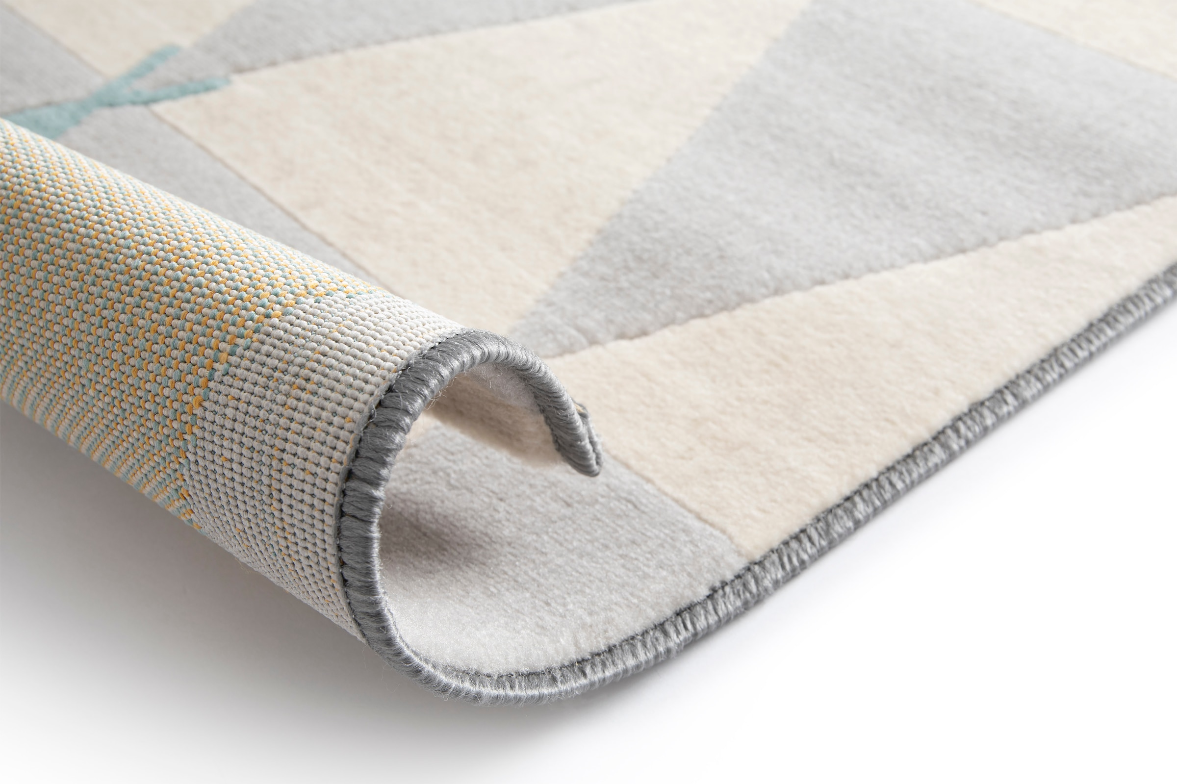 Primaflor-Ideen in Textil Tapis pour enfants »COCOON - Tippitraum« Rectangulaire 6 mm Höhe Poils courts, motif triangles