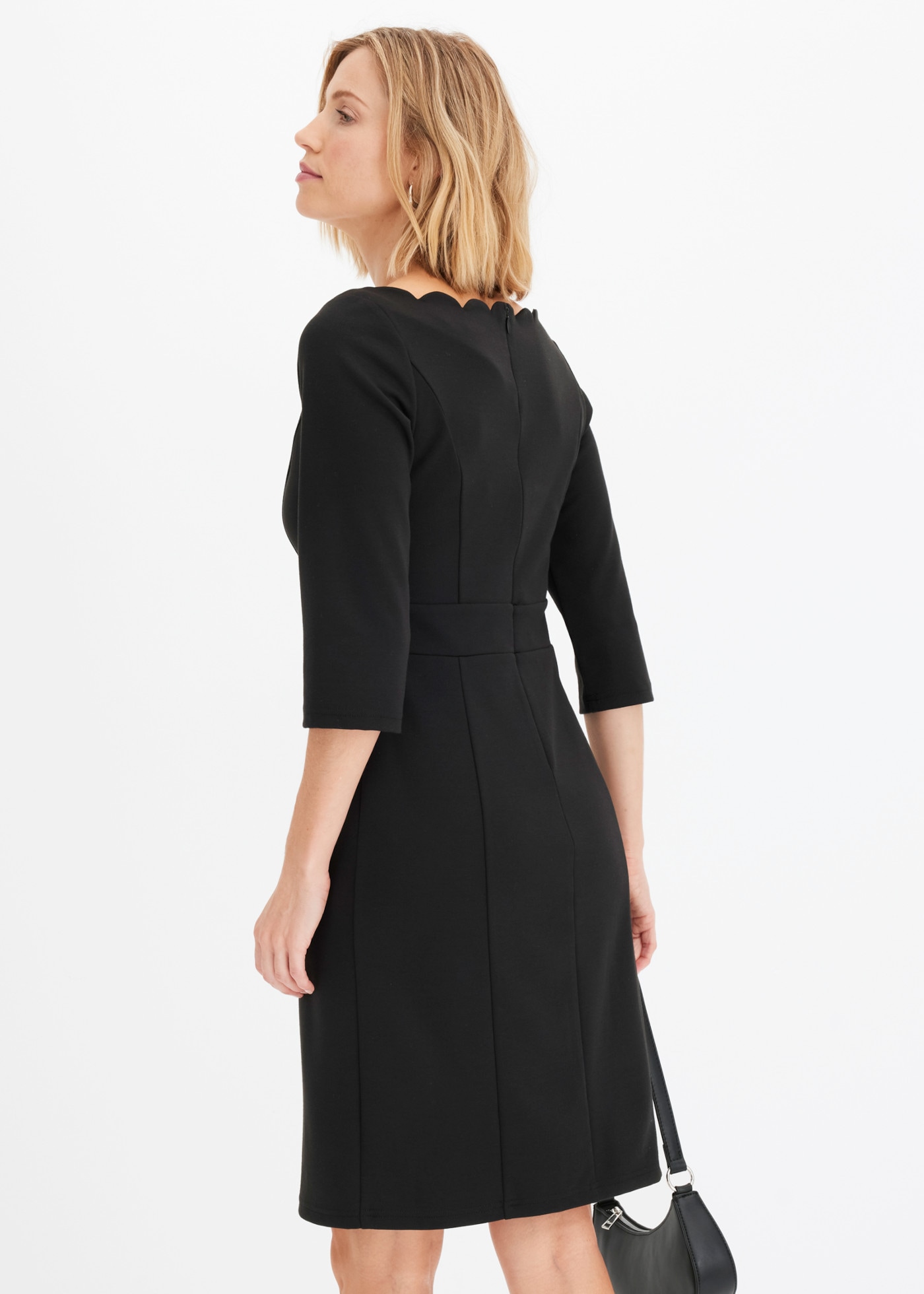 bonprix Robe fourreau coupe cintrée, en polyester, viscose et élasthanne