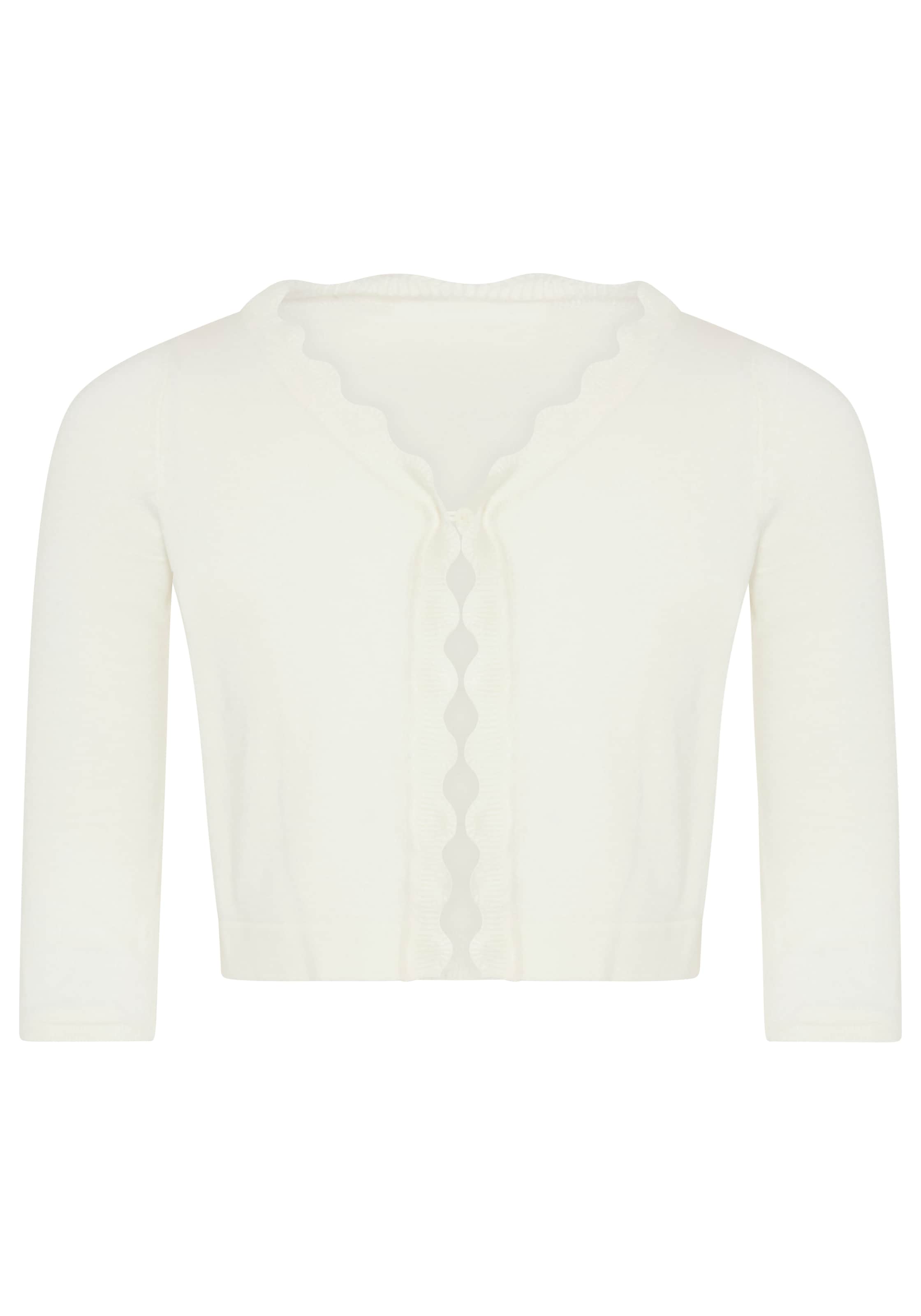 KIDSWORLD Veste en tricot »Strickjacke mit schöner Wellenkante« 1-Knopf-Form, Langarm, aus Feinstrick