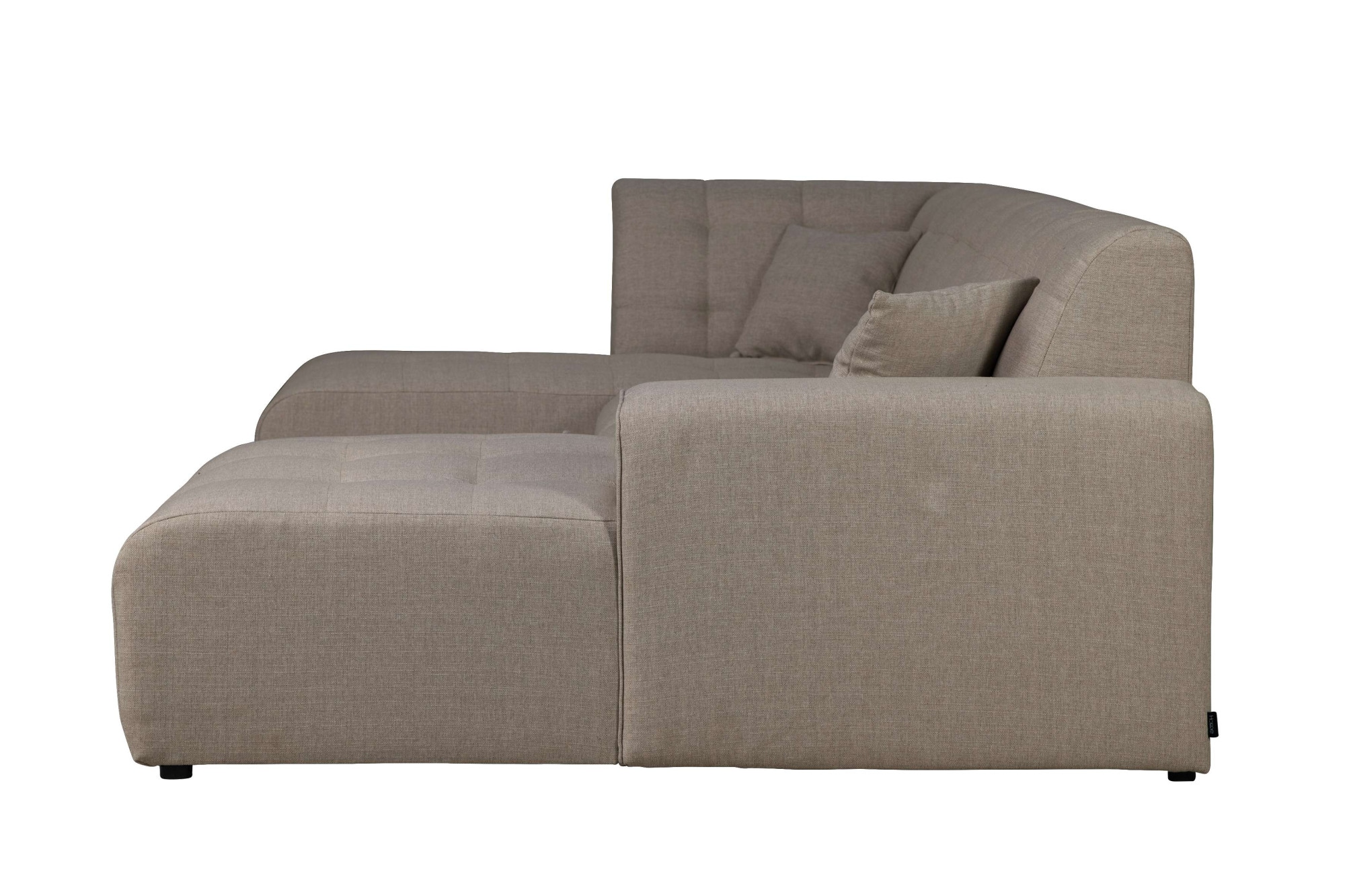 Home affaire Wohnlandschaft »Nosia U-Form« incl. 2 Zierkissen, mit feiner Steppung