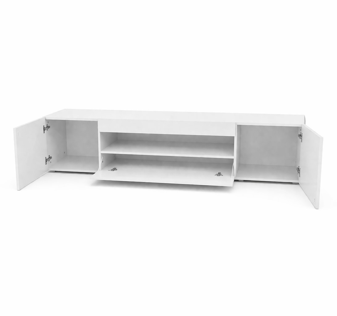 GOODproduct Table basse »LORENZO 2, TV-Board, TV-Kommode, TV-Schrank, TV-Unterschrank, TV-Möbel« Modernes lackiertes Hochglanz TV-Board, grifflos, Breite 200 cm