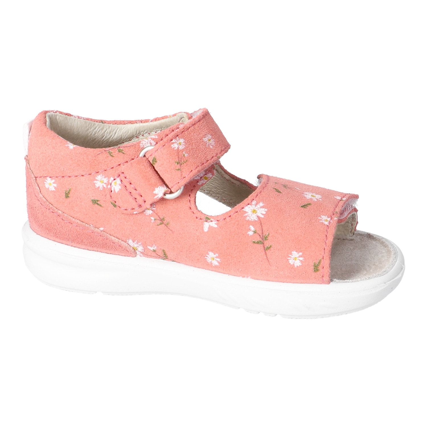 PEPINO by RICOSTA Lauflernschuh »Banu WMS: mittel«  Sandalette mit Klett und Animal Print, Grössenschablone zum Download