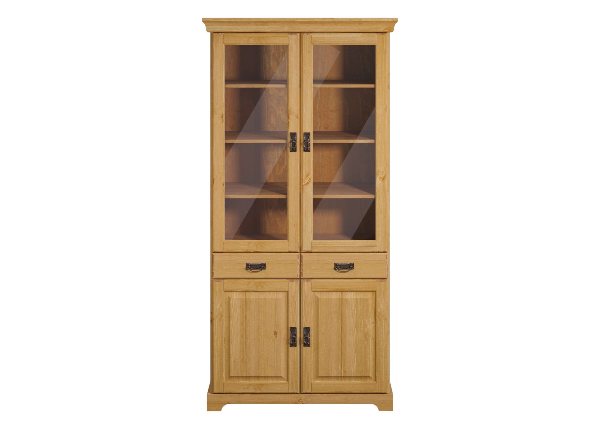 Home affaire Vitrine »Rügen« zertifiziertes Massivholz, Höhe 192 cm, im Landhausstil