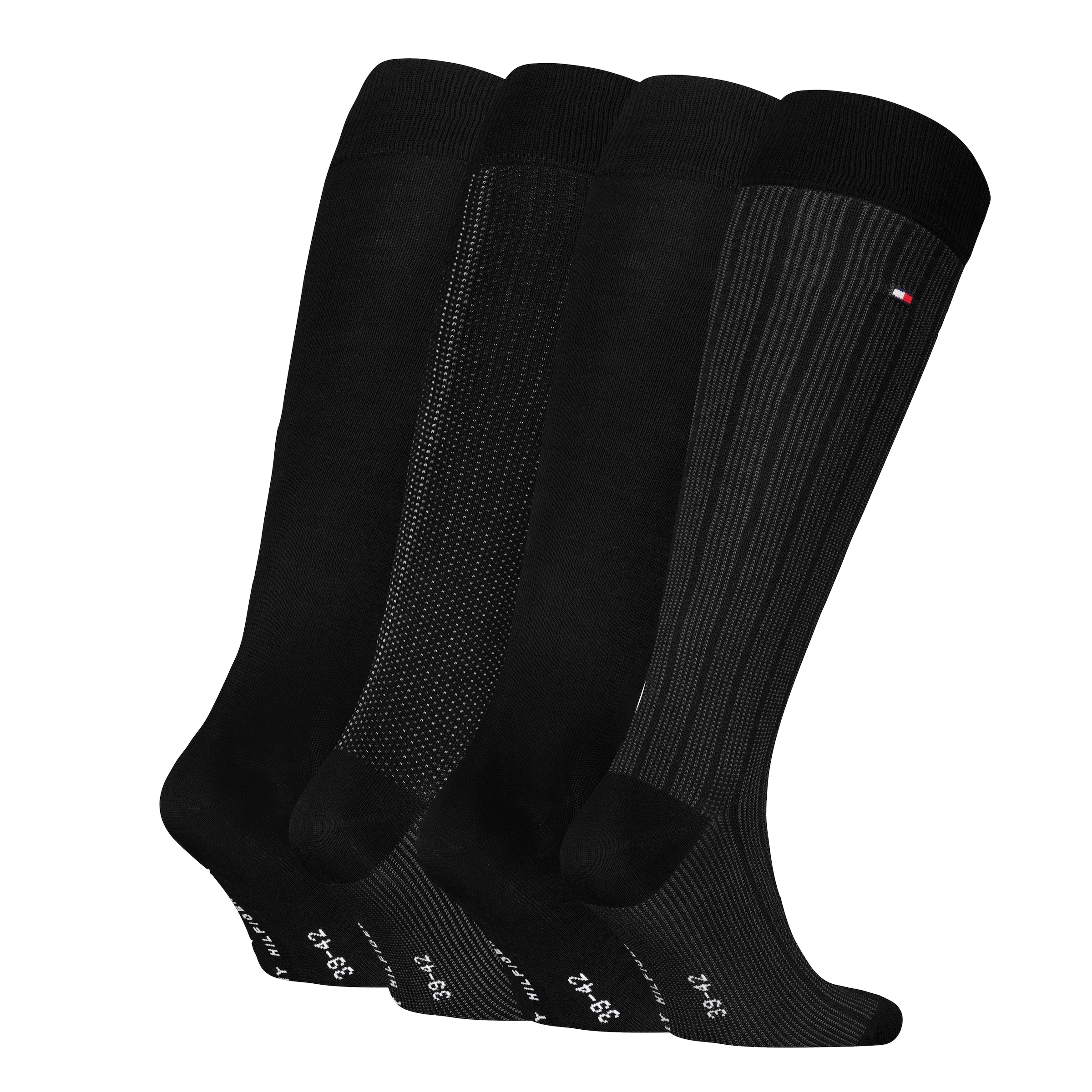 Tommy Hilfiger Kniestrümpfe »TH MEN KNEEHIGH 4P TIN GIFTBOX« 4er Pack, 