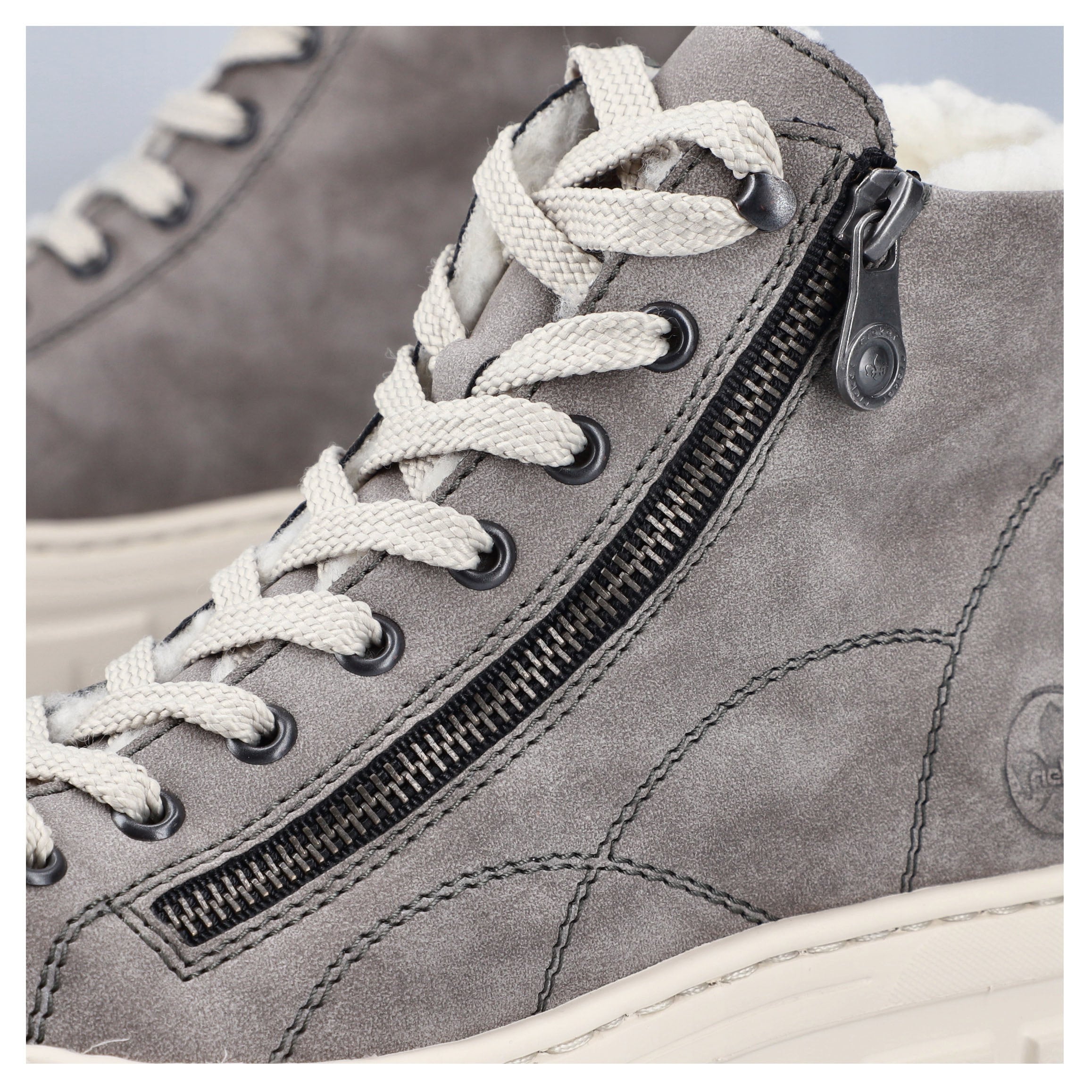 Rieker Winterboots  Plateauboots, Schnürboots mit Reissverschluss an der Aussenseite