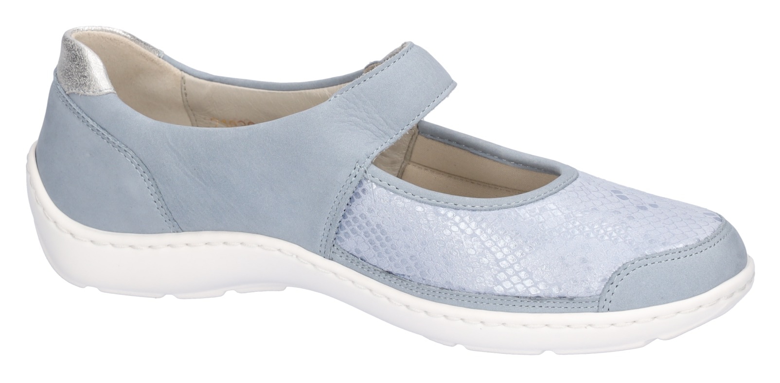 Waldläufer Ballerines à lanières »HENNI«  , Halbschuh, Komfortschuh, Klettschuh in Weite H (= sehr weit)