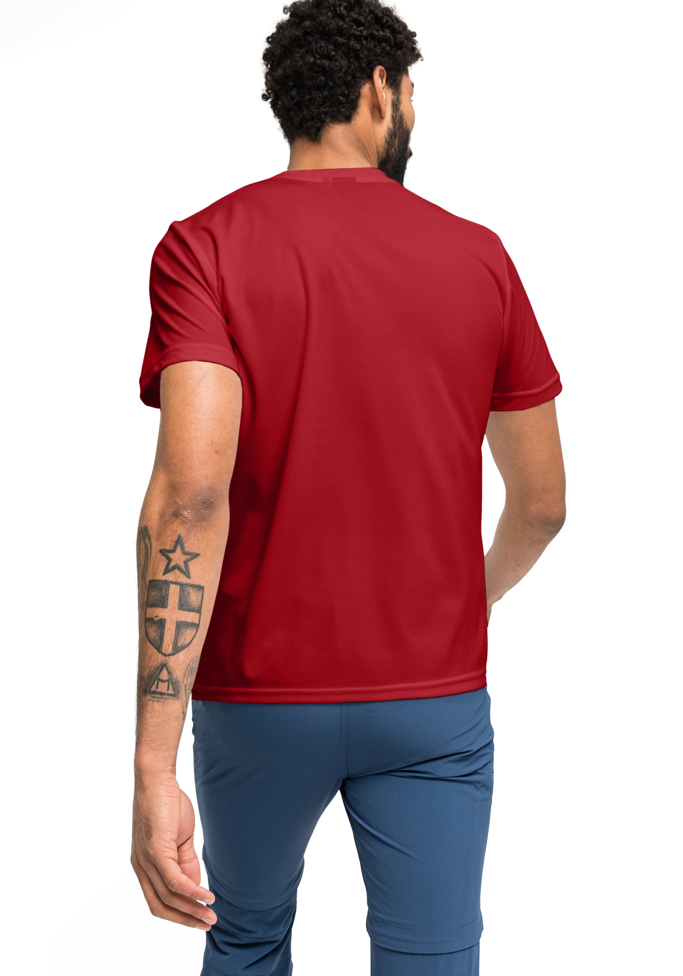 Maier Sports T-shirt »Walter« Herren Kurzarmshirt, leichtes Sommer Funktionsshirt, Rundhals, Reg Fit