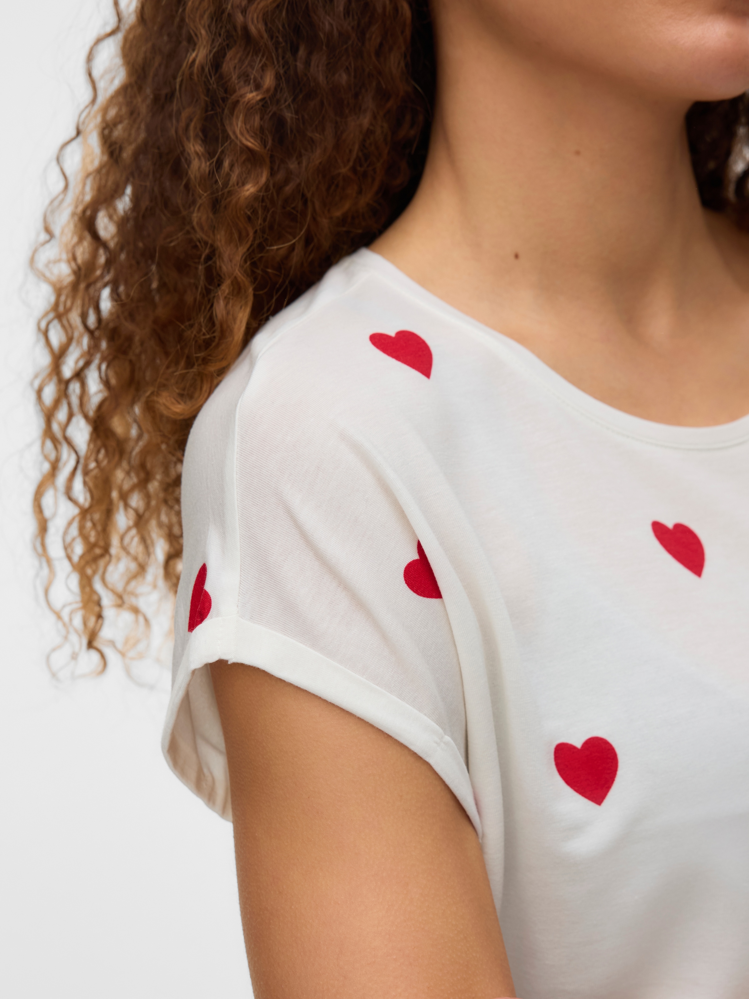 Vero Moda T-shirt à manches courtes »VMAVA SS TOP MULTI AOP NOOS« Materialmix, regular fit