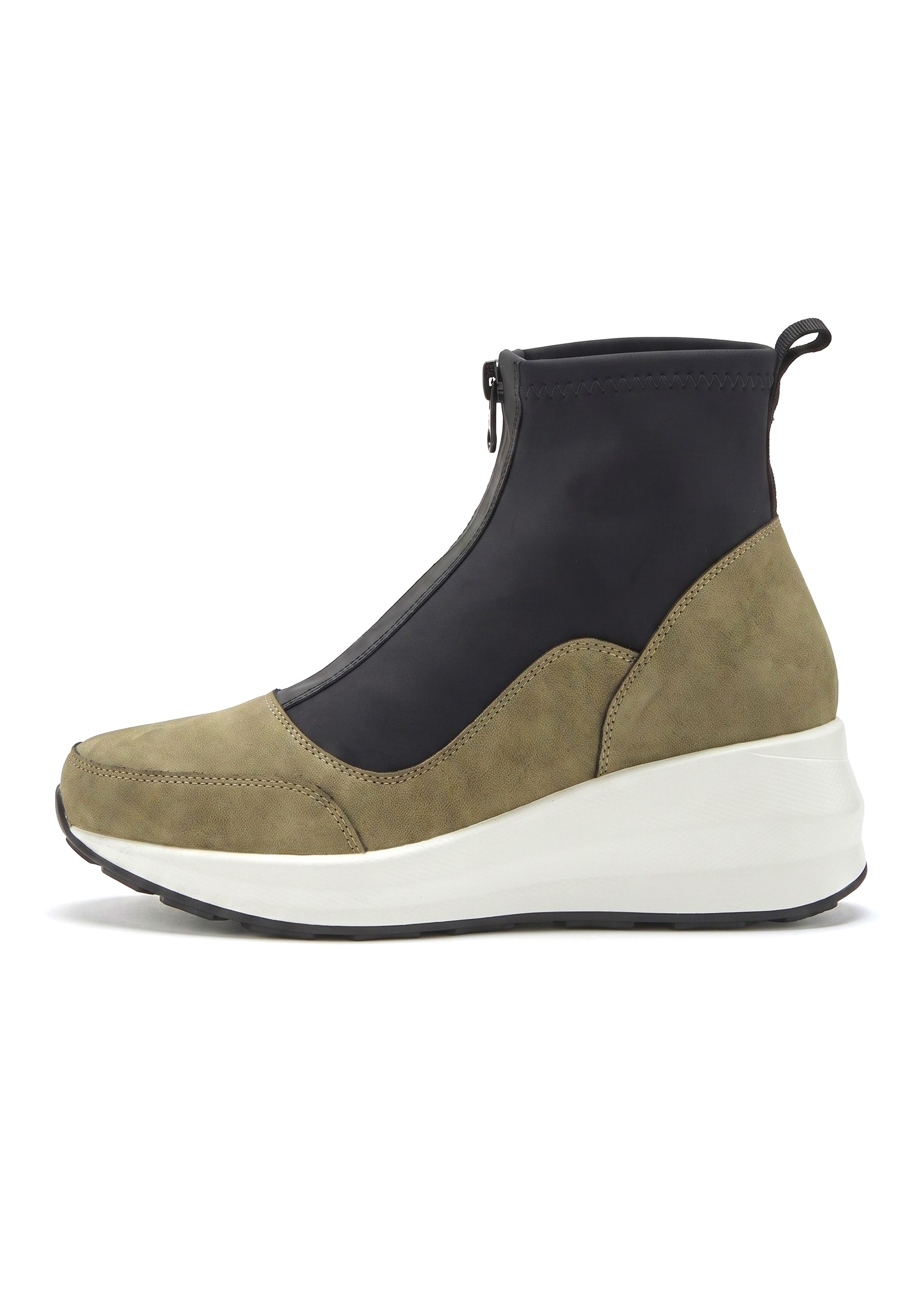 LASCANA Stiefelette »Sneaker, Keilstiefelette, Freizeitschuh«  NEU mit innenliegendem Keilabsatz und Frontreissverschluss VEGAN