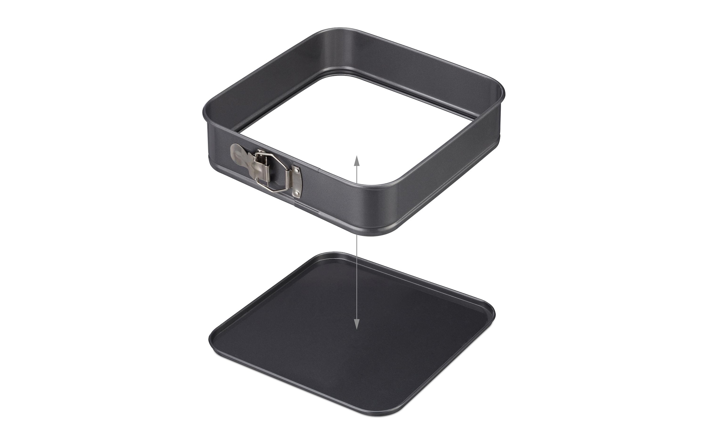 relaxdays Moule à charnière »Set 3-teilig Stahl eckig«