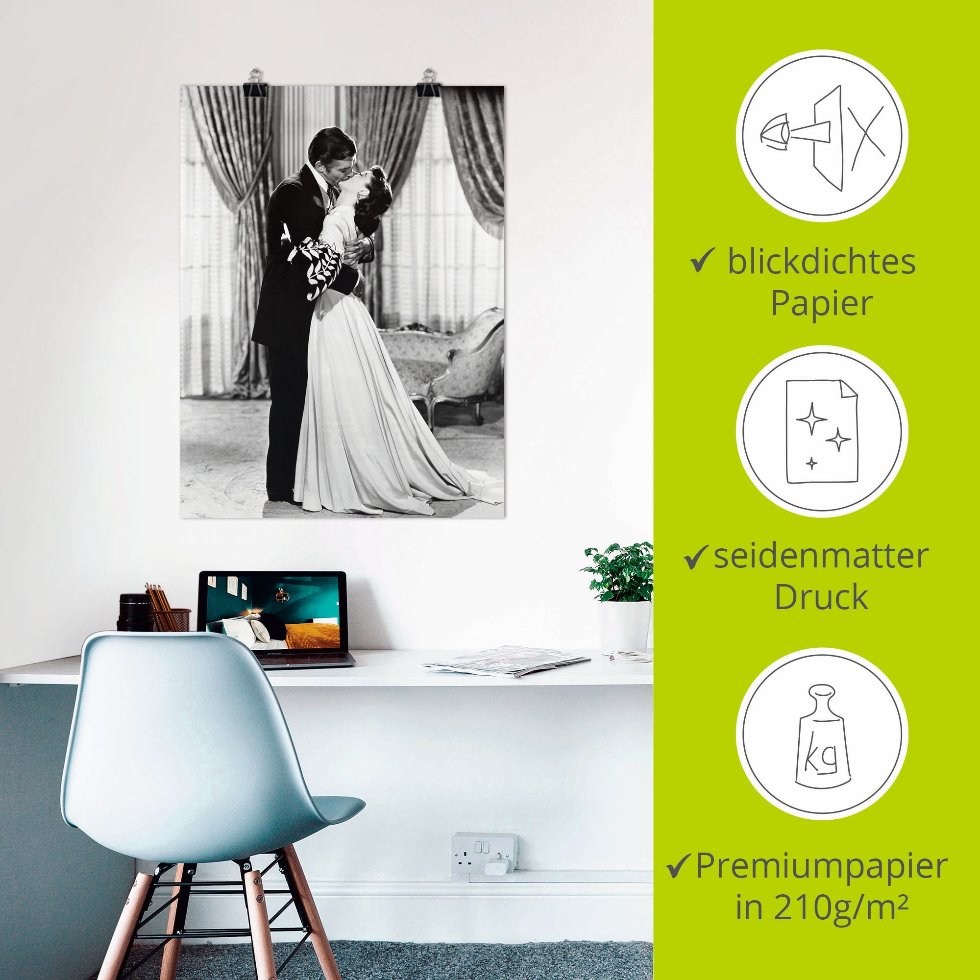 Artland Fresque murale »Vom Winde verweht 1939 IV« 1 cuis tlg. als Leinwandbild, Poster in verschied. Grössen