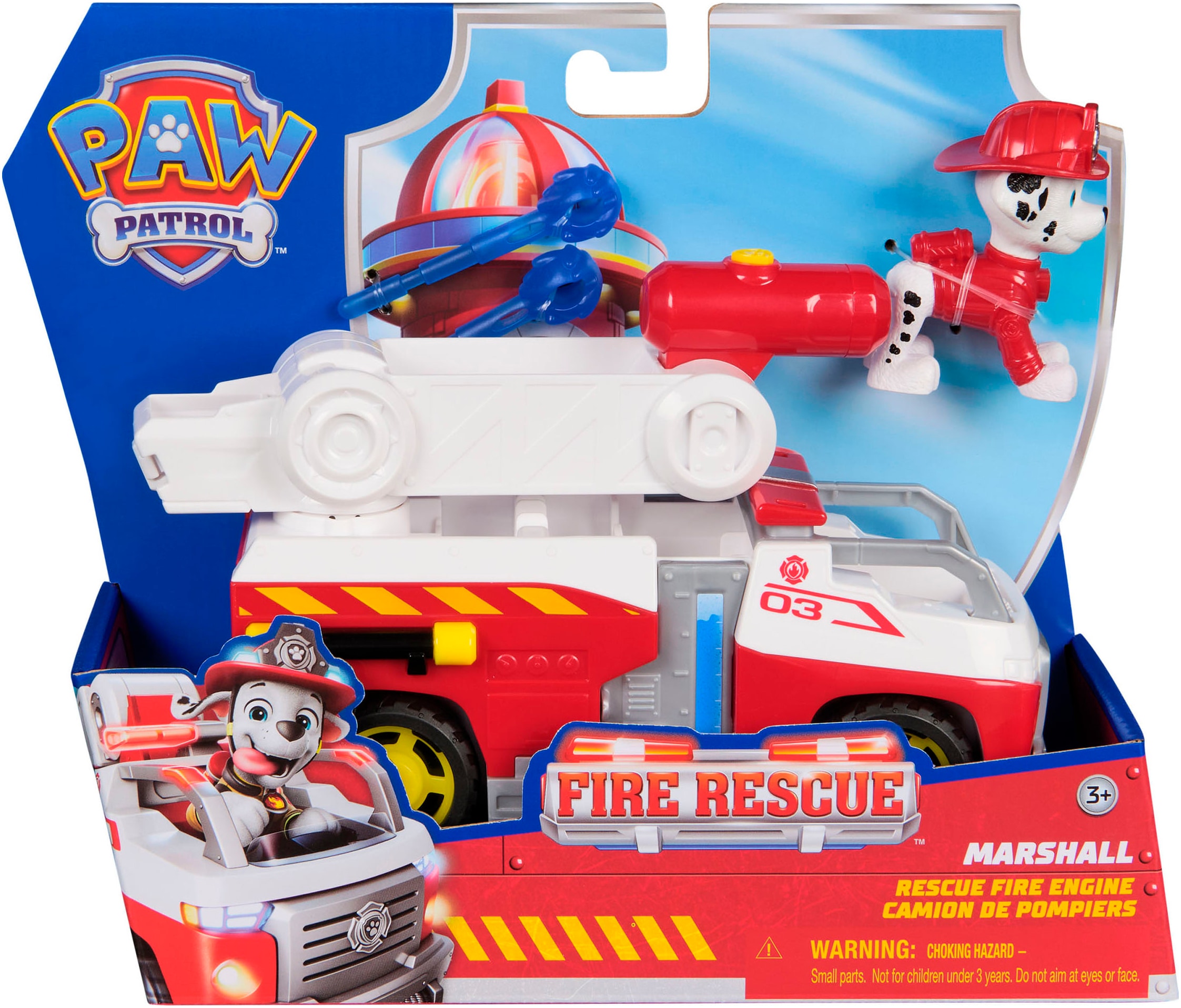 Spin Master Jouet pompier »PAW Patrol Fire Rescue - Marshalls Feuerwehr-Fahrzeug«