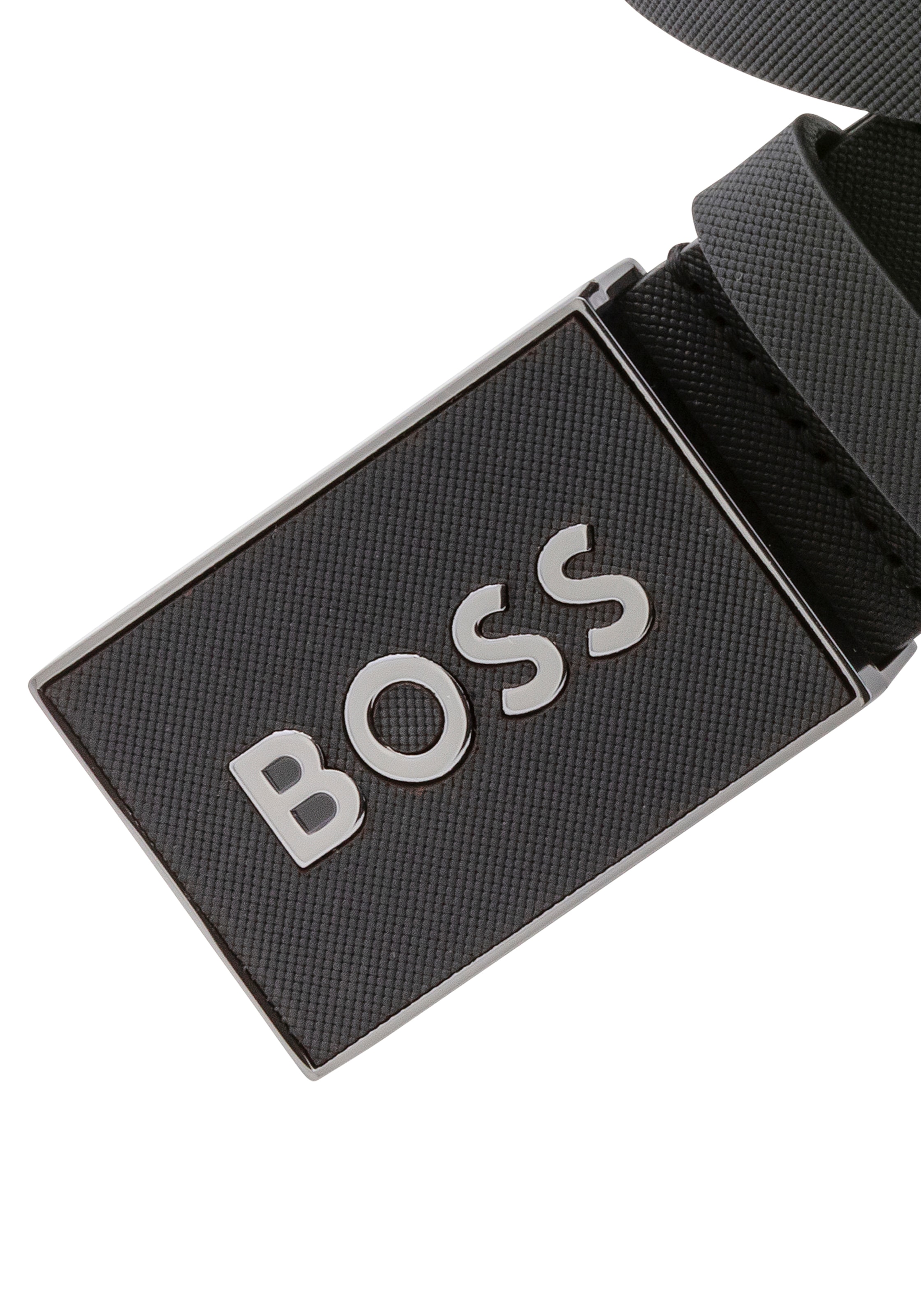 BOSS Ceinture en cuir »Boss Icon-S1 Sz40« mit grossem BOSS Schriftzug auf der Schnalle