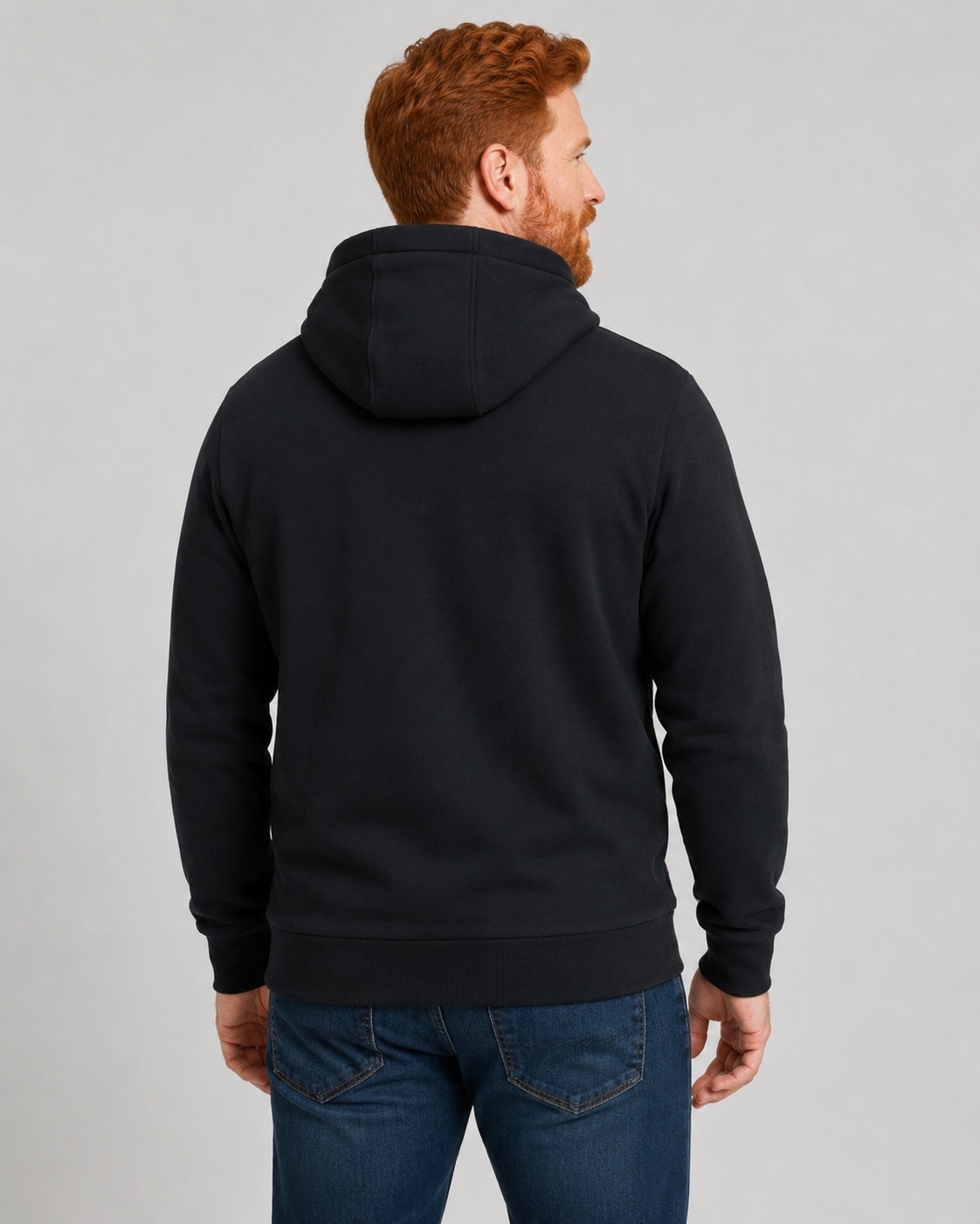 DEPROC Active Kapuzensweatshirt »LinusCMYK II MEN«, weiche Fleecejacke mit Kängurutasche
