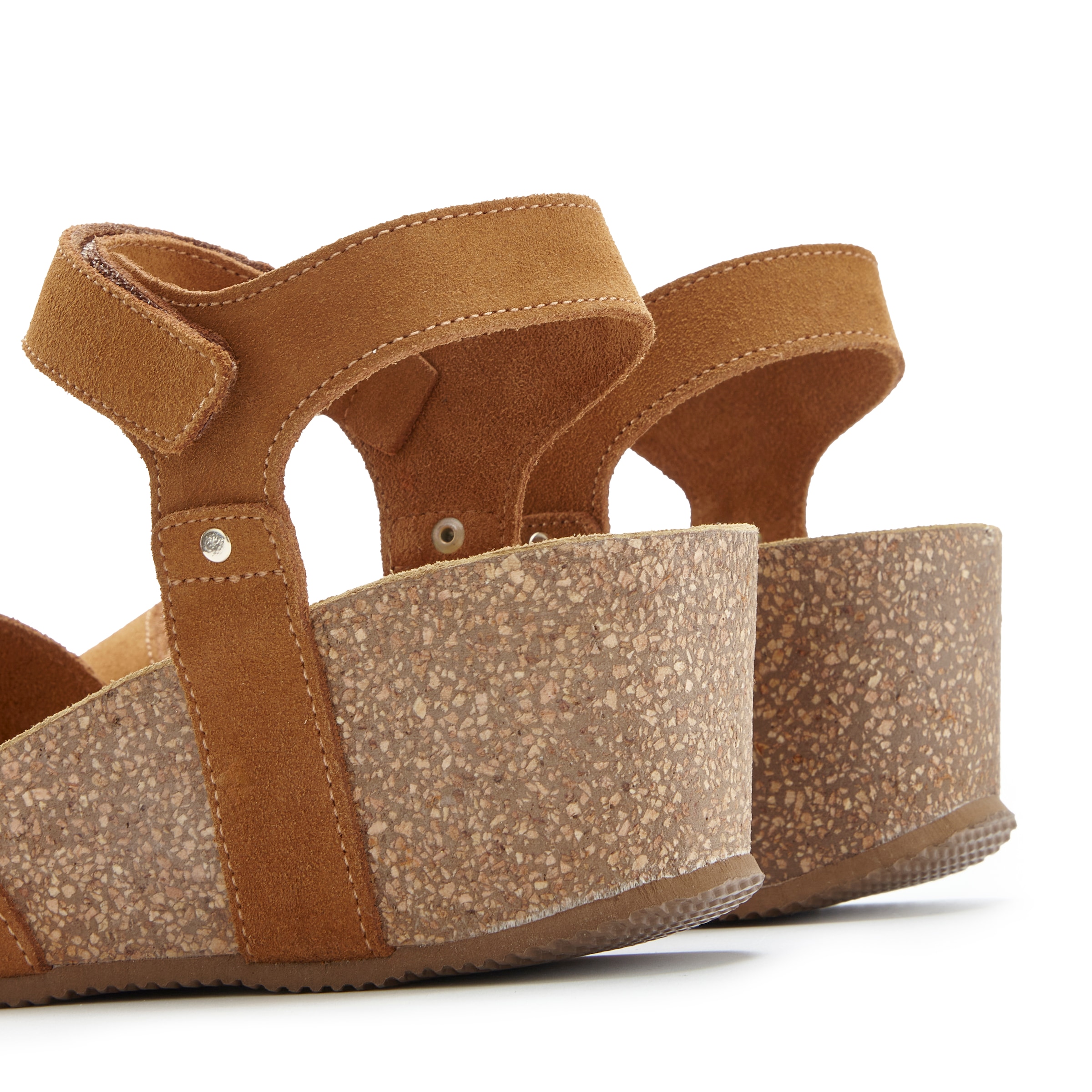 LASCANA Sandalette »Sommerschuh, Sandale, offener Schuh, Keilsandalette,«  aus Leder mit komfortablem Keilabsatz