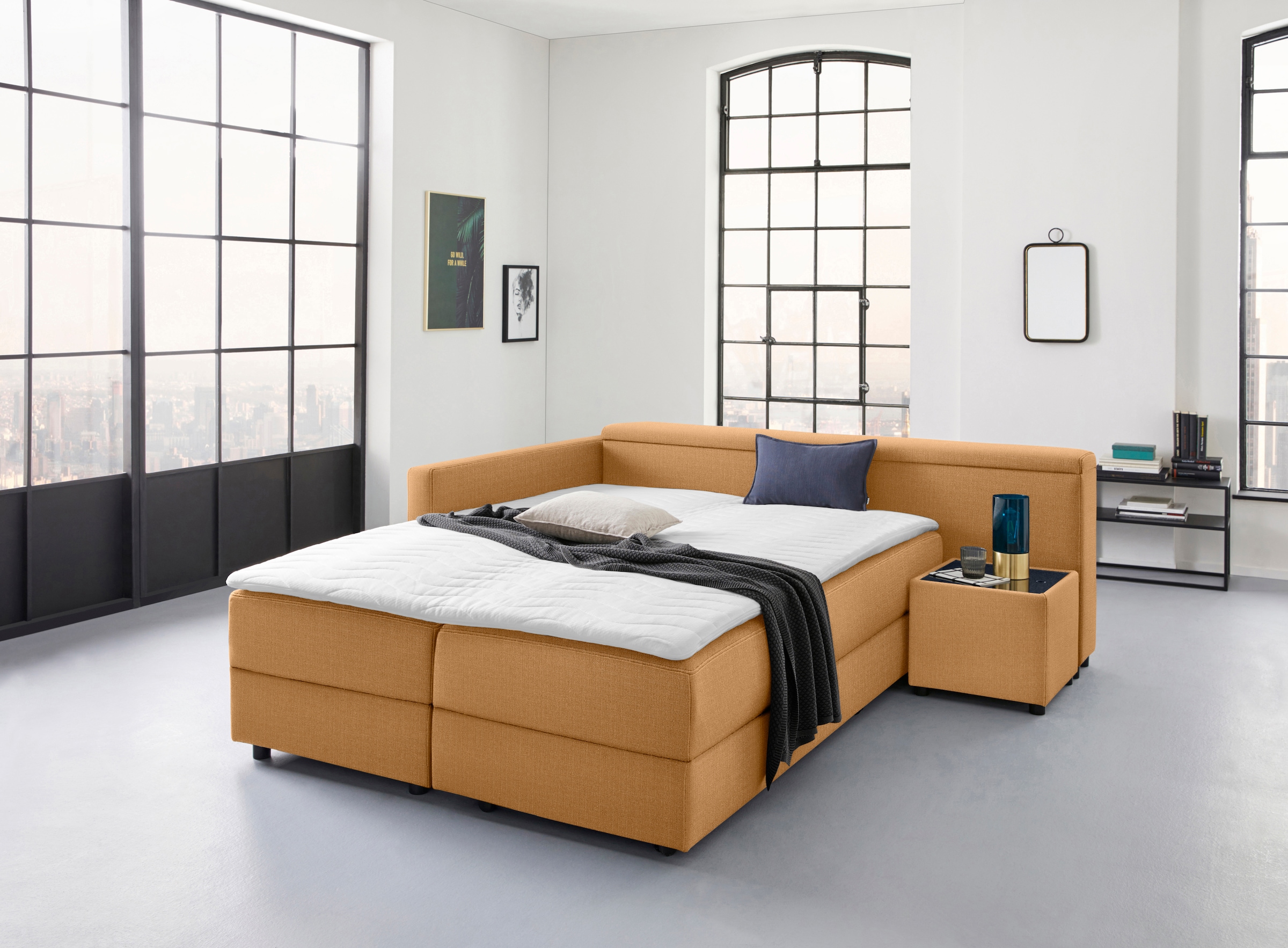 LOOKS by Wolfgang Joop Canapé d'angle »LooksIII L-Form« durch Drehfunktion zum Bett wandelbar, inklusive Staufach