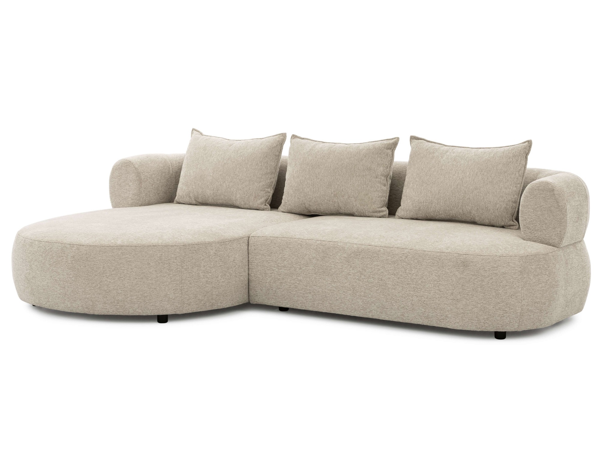 Home affaire Canapé d'angle »LUSSAC L-Form Design-Sofa mit Zierkissen, Masse B/T/H: 257/159/78 cm« hoher Sitzkomfort und modernes Design, Sofa ohne Bettfunktion