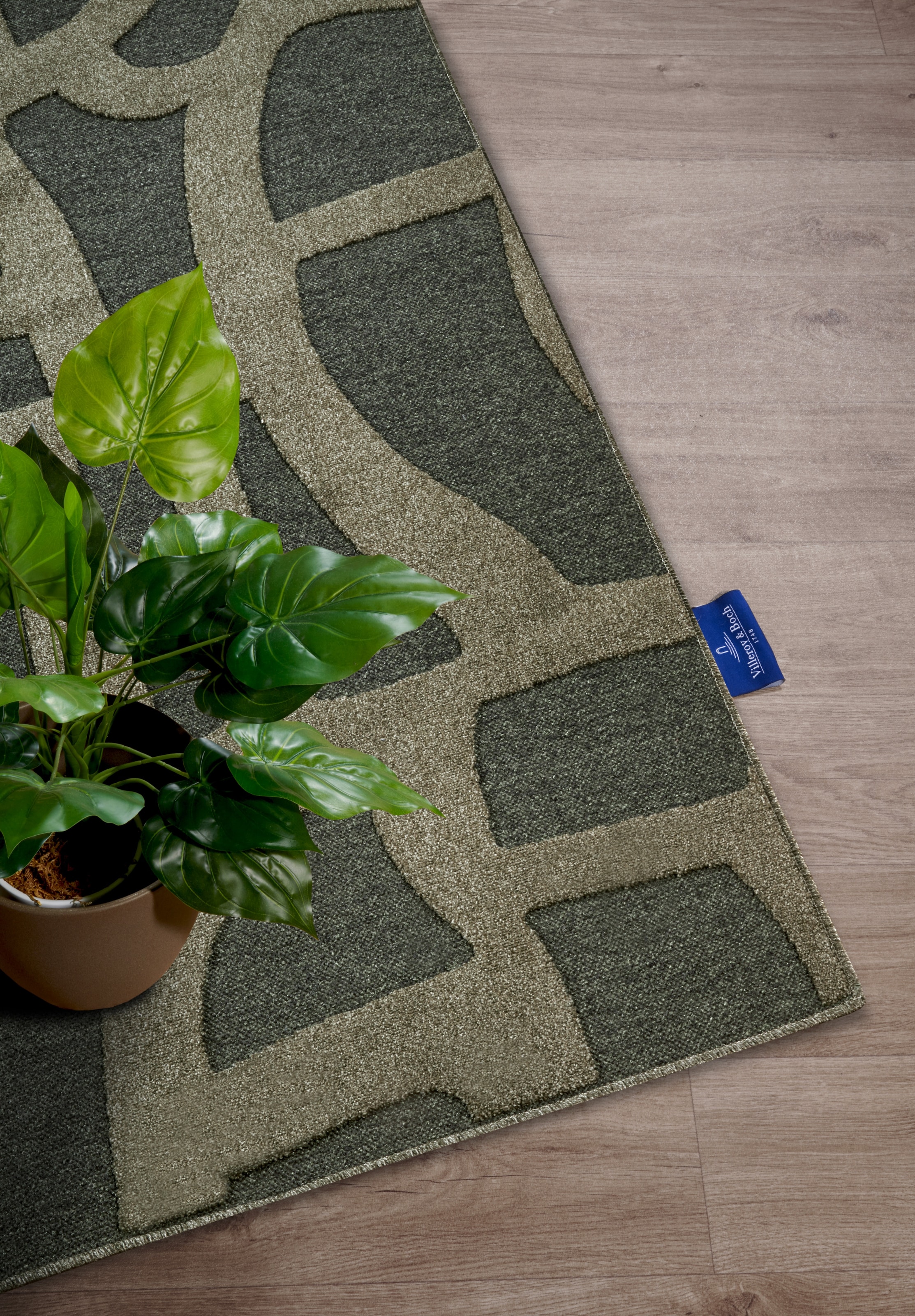 Villeroy & Boch Tapis »Therese« Rectangulaire 5,5 mm Höhe Wohnzimmer, Schlafzimmer, Modern, Hoch-Tief Effekt, Flur